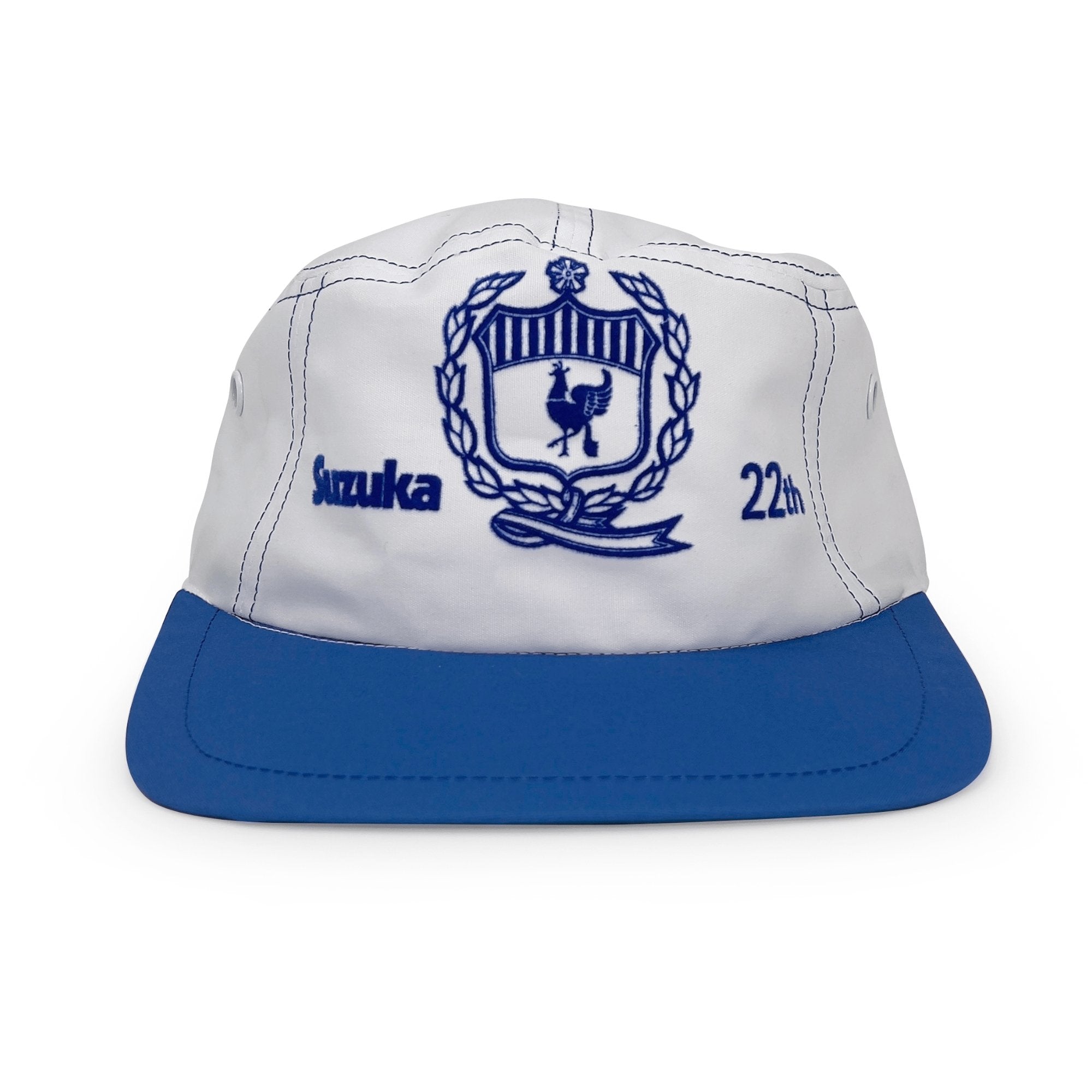 Authentic Vintage Showa Era Japan Suzuka Circuit 22nd Rank Hat Cap Blue - Sugoi JDM