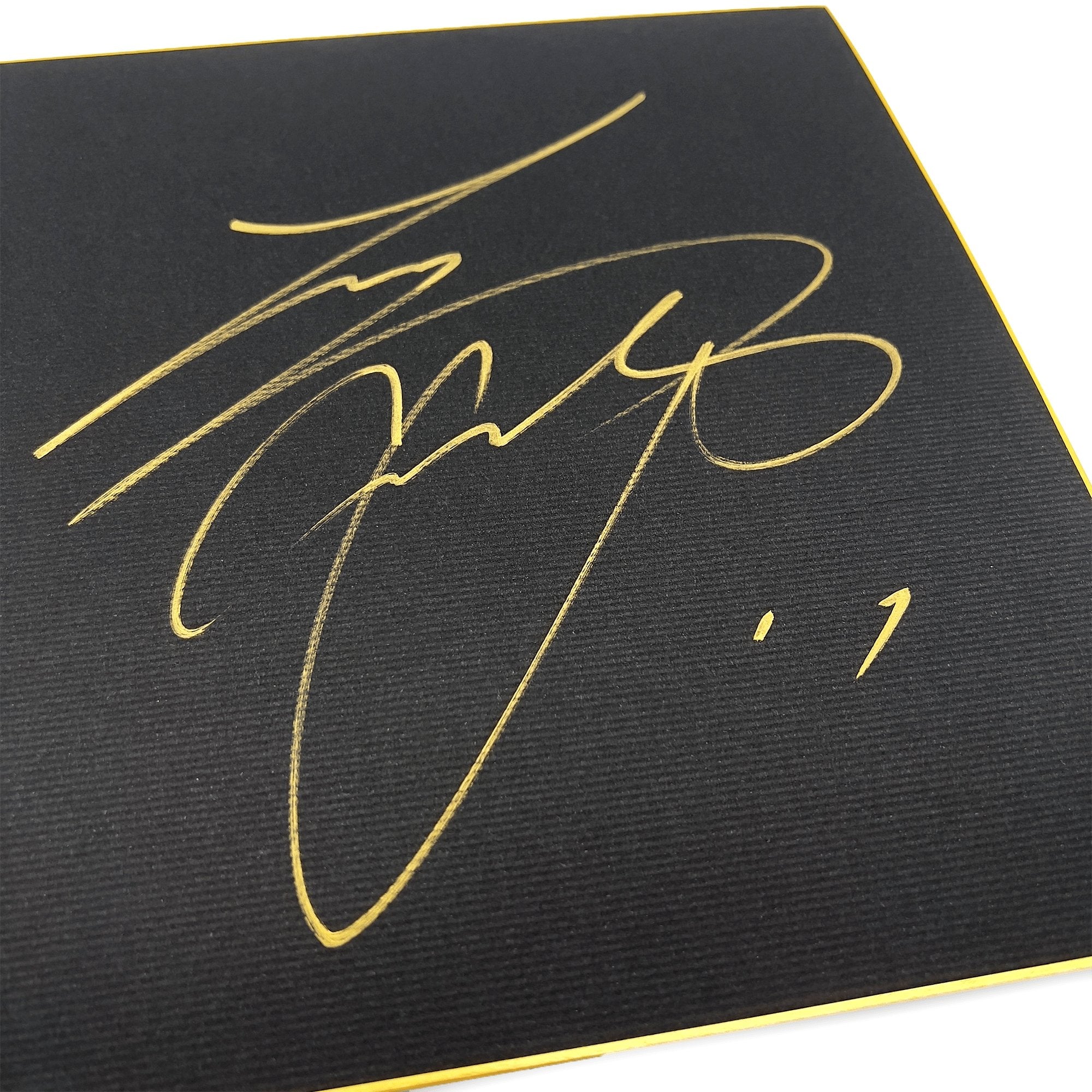 Autographed Signed Nippon Ham Fighters Era Shohei Ohtani Shikishi Black Gold - Sugoi JDM