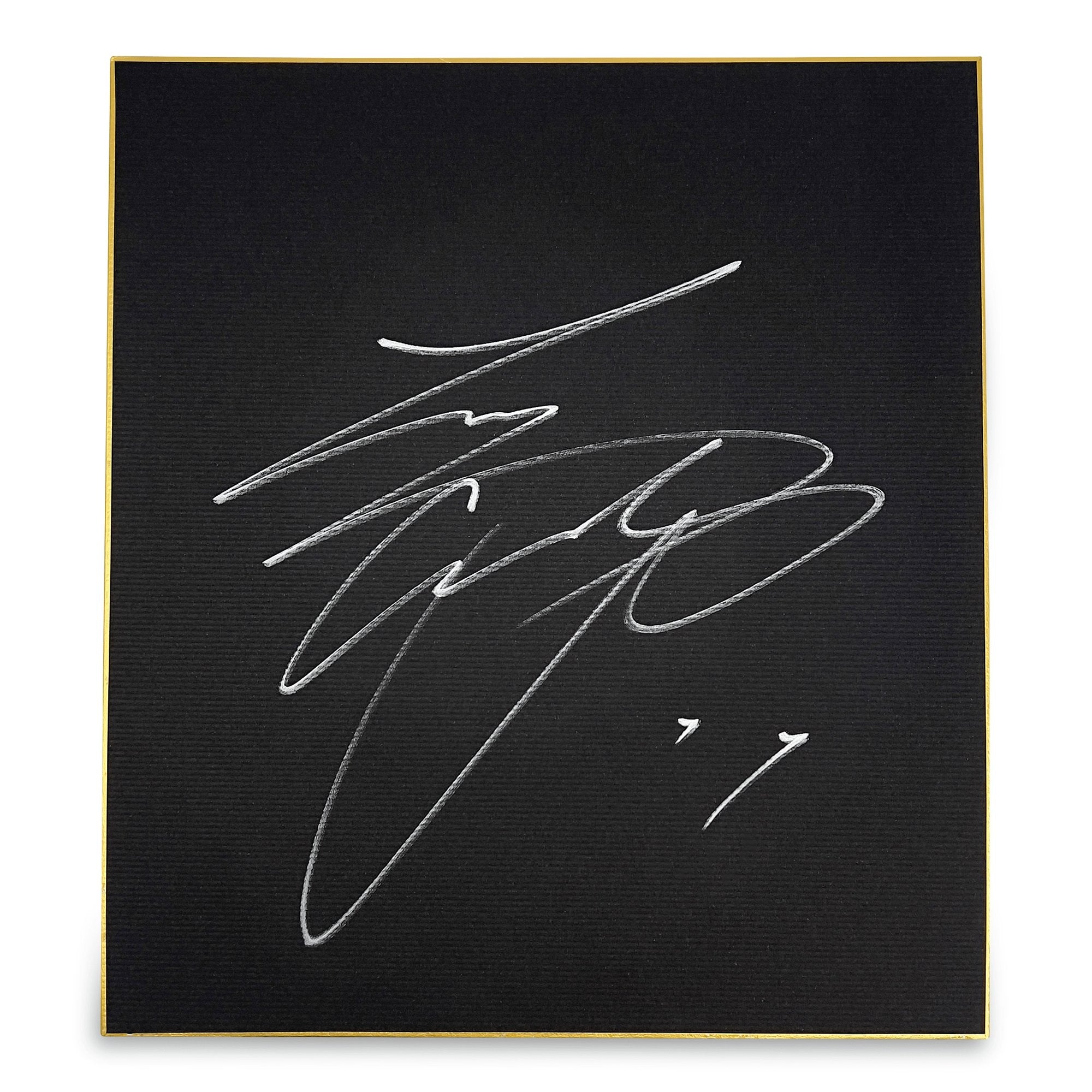Autographed Signed Nippon Ham Fighters Era Shohei Ohtani Shikishi Black Silver - Sugoi JDM