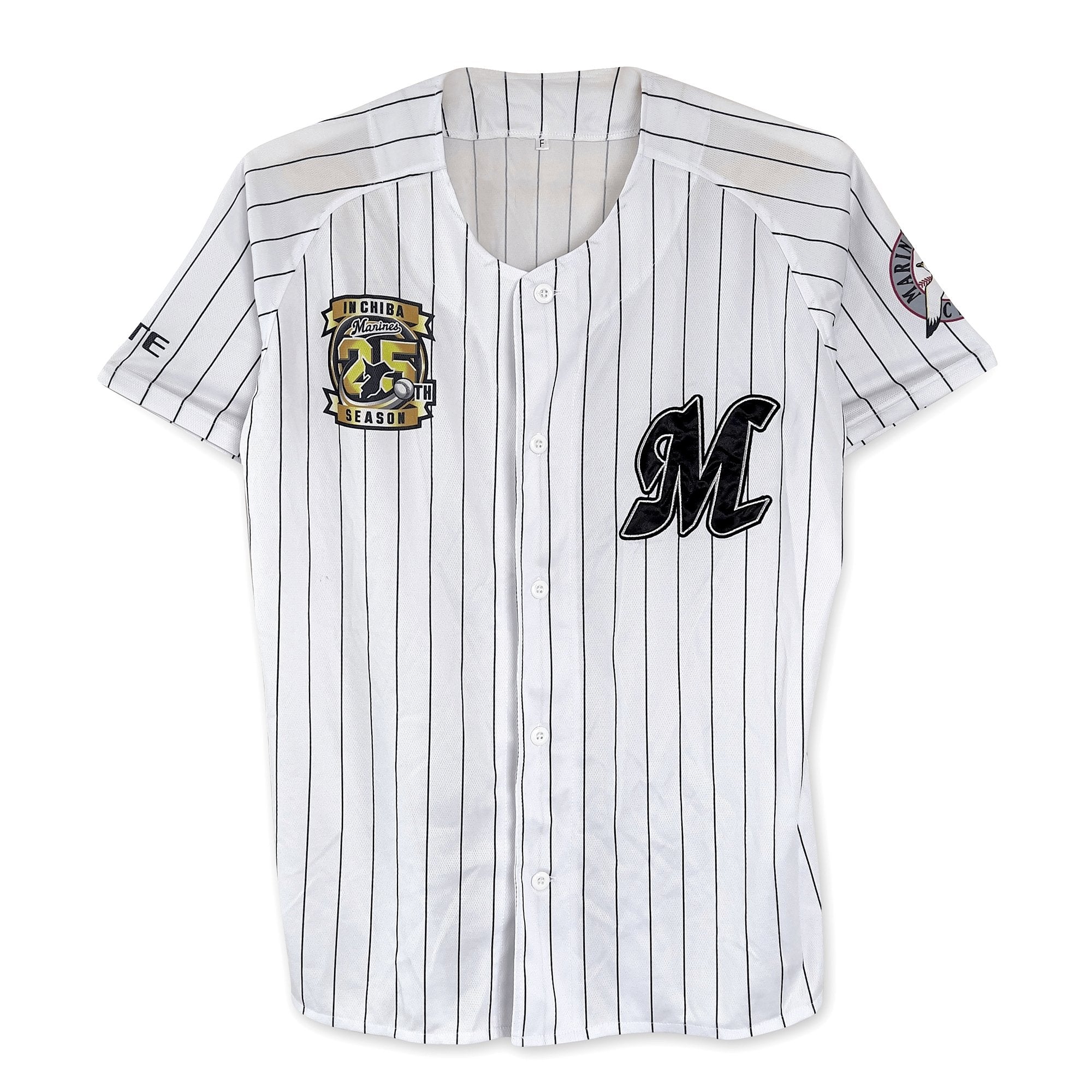 Genuine Japan Baseball Chiba Lotte Marines 25th Anniversary Home Jersey White - Sugoi JDM