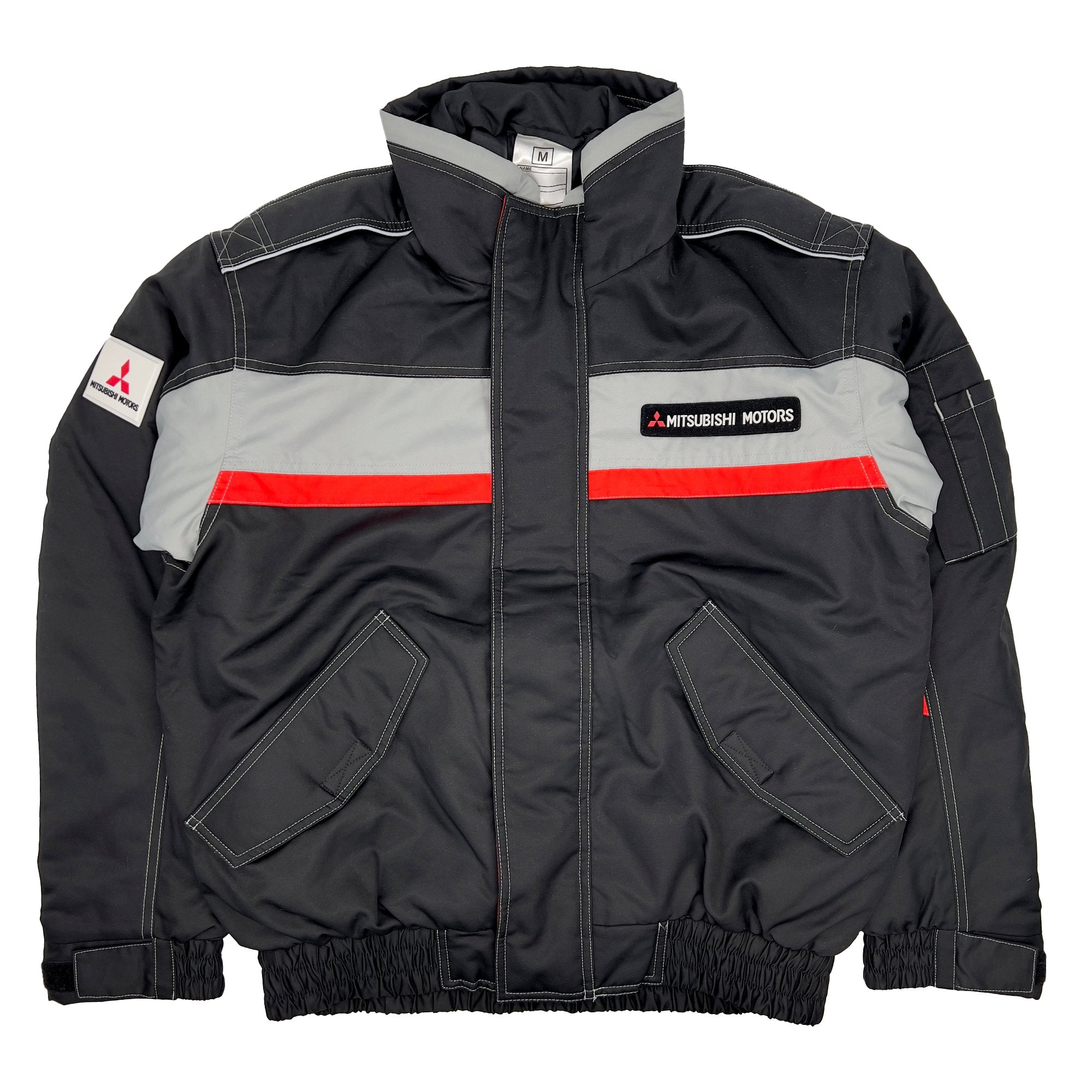 Genuine Japan JDM Mitsubishi Motors Service Staff Mechanic Jacket Black - Sugoi JDM