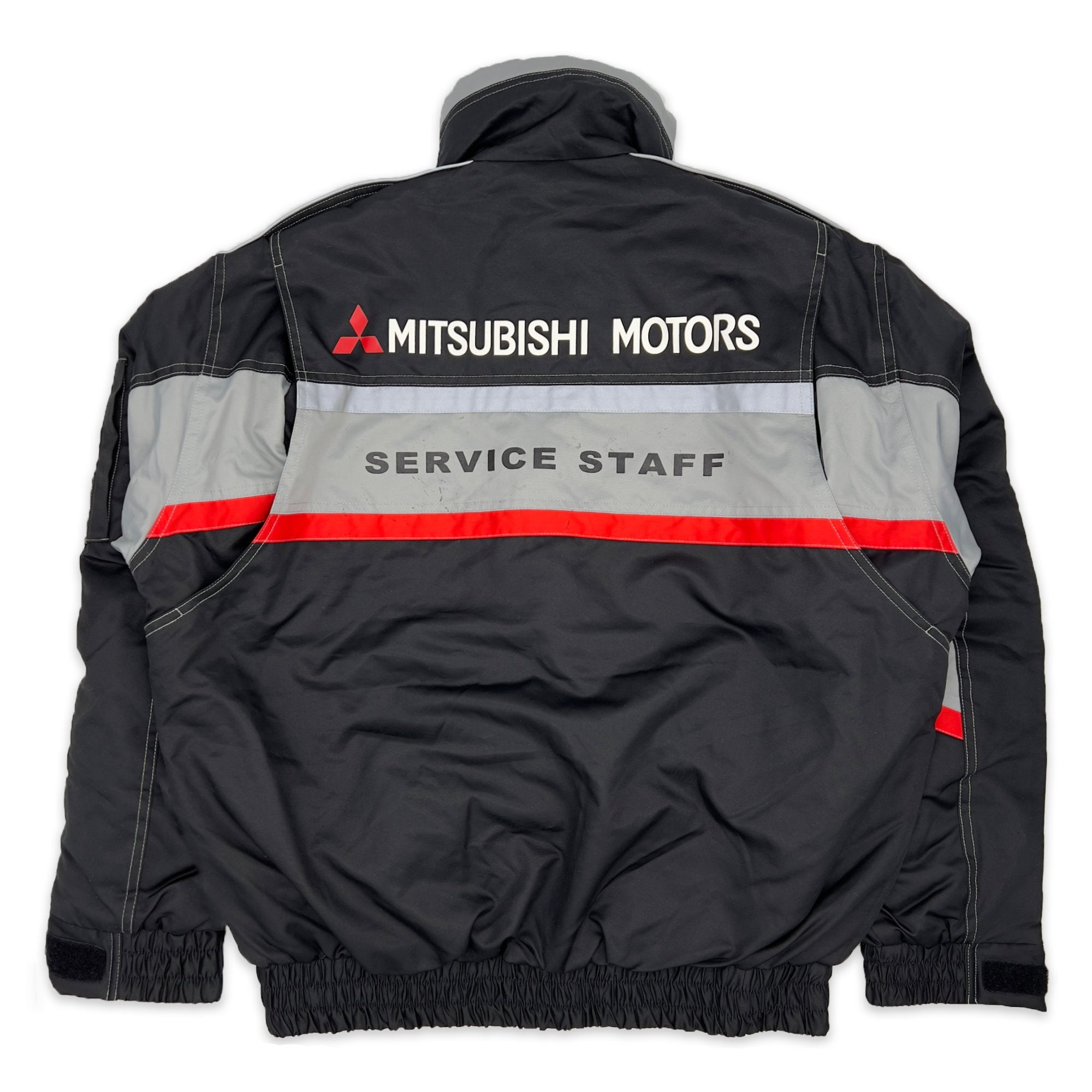 Genuine Japan JDM Mitsubishi Motors Service Staff Mechanic Jacket Black - Sugoi JDM