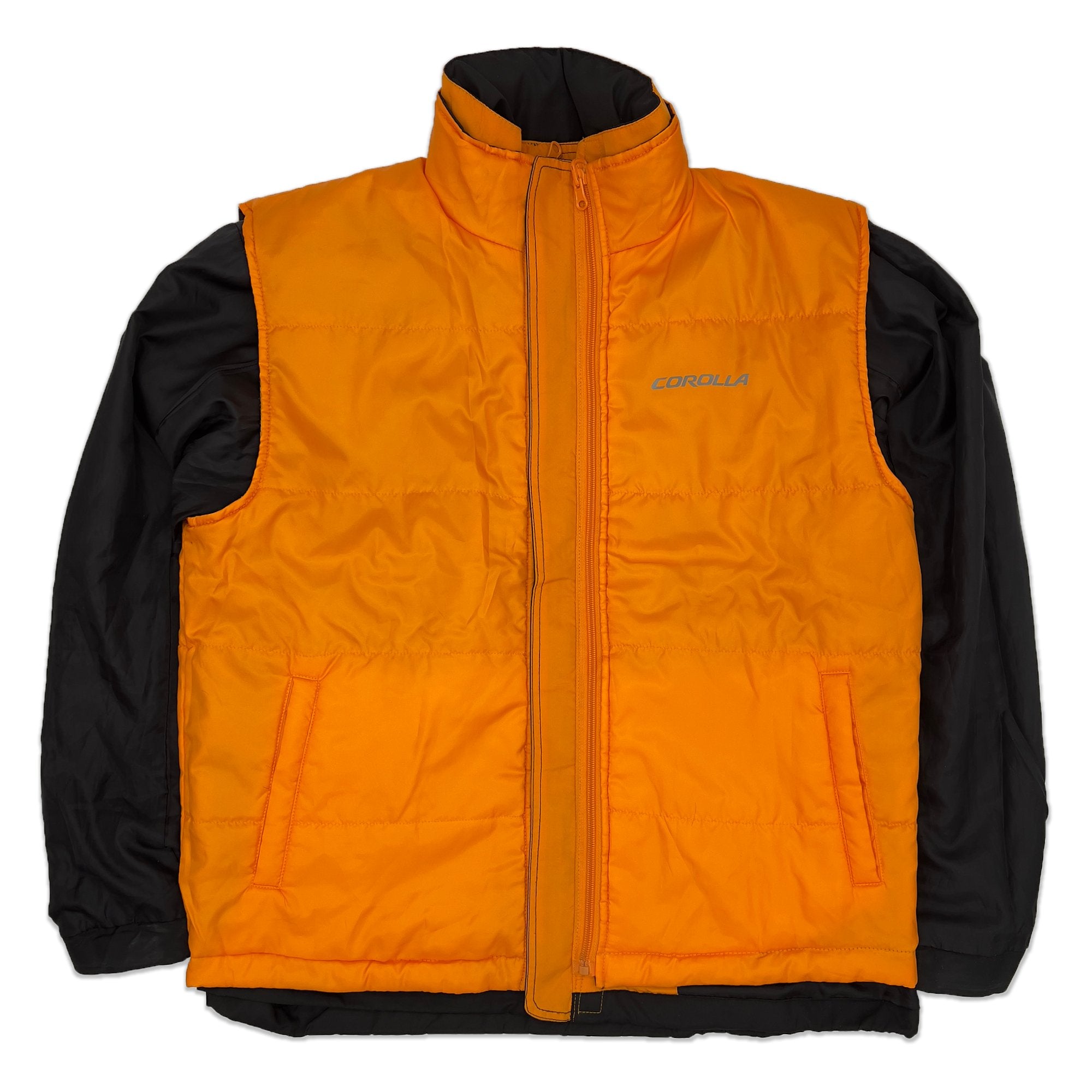 Genuine Japan JDM Toyota Motors Corolla Staff Reversible Uniform Hooded Jacket - Sugoi JDM