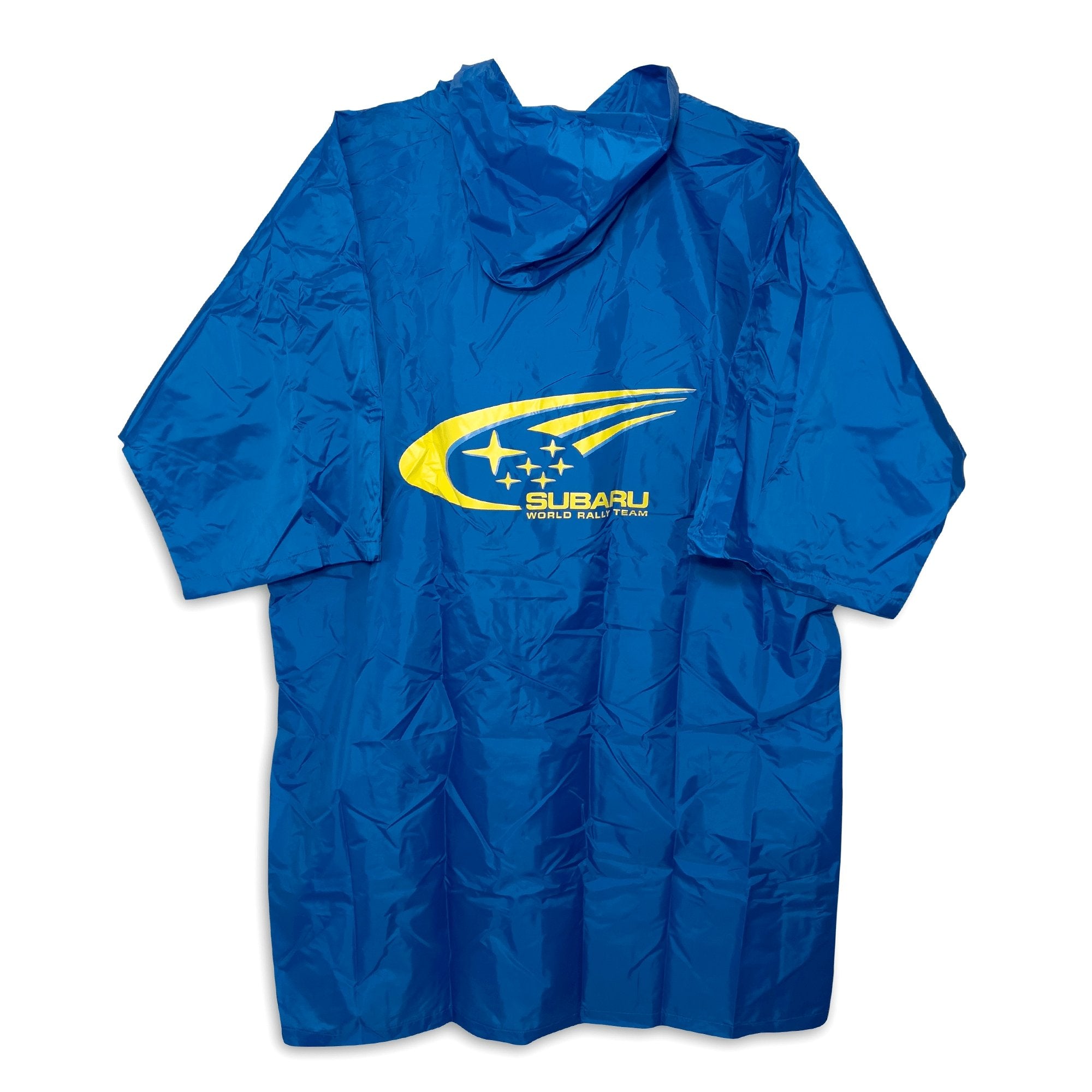 Genuine JDM Japan Subaru WRC World Rally Team Foldable Rain Poncho Jacket - Sugoi JDM