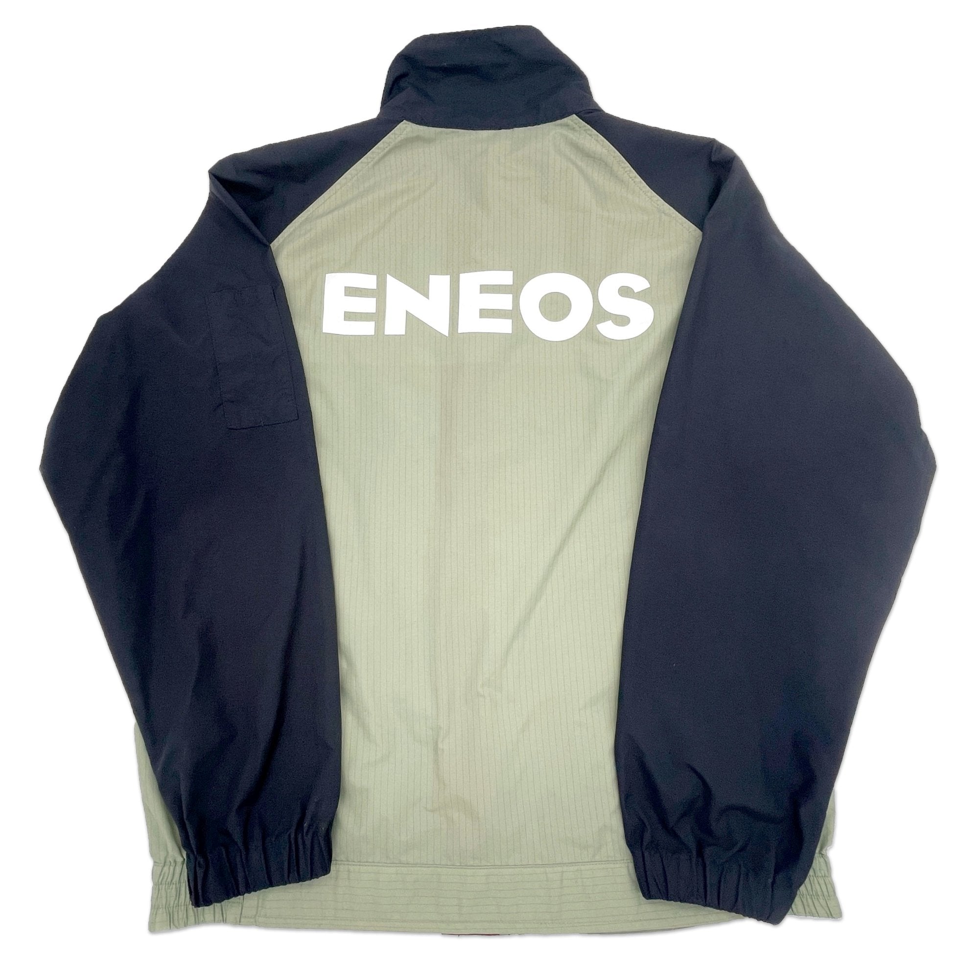 Genuine Retro Japan ENEOS Oil Fuel Light Working Jacket Blue - Sugoi JDM