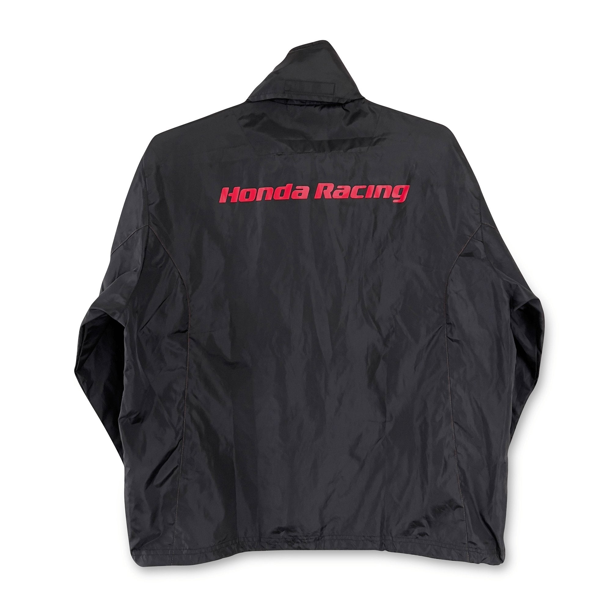 Genuine Retro JDM Japan Honda Racing Team Jacket Windbreaker Hoodie Black - Sugoi JDM