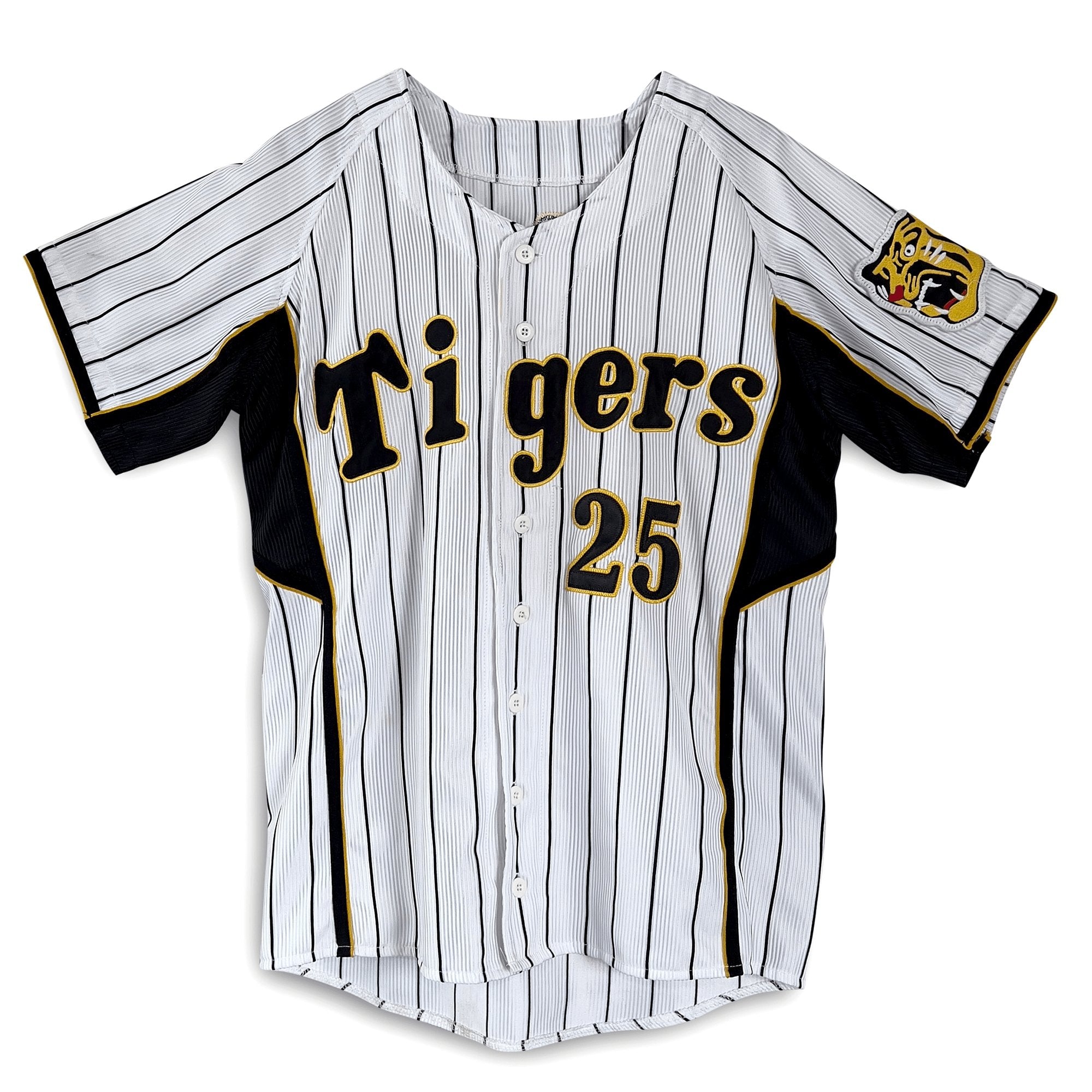 Genuine Retro NPB Japan Hanshin Tigers Ryota Arai Baseball Knit Jersey #25 - Sugoi JDM