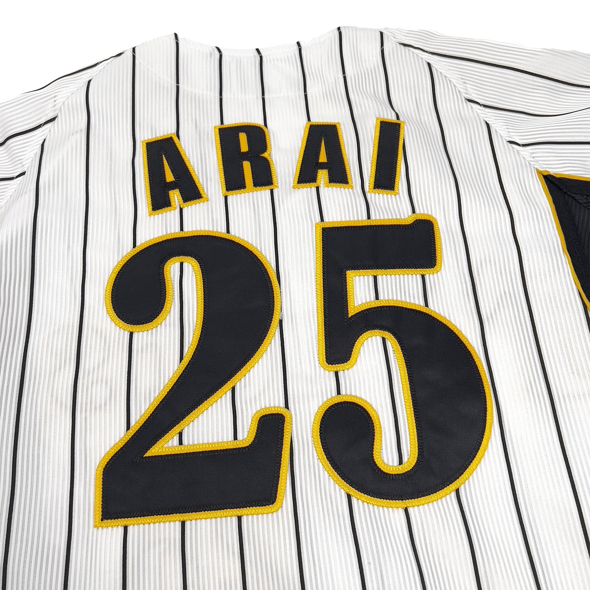 Genuine Retro NPB Japan Hanshin Tigers Ryota Arai Baseball Knit Jersey #25 - Sugoi JDM