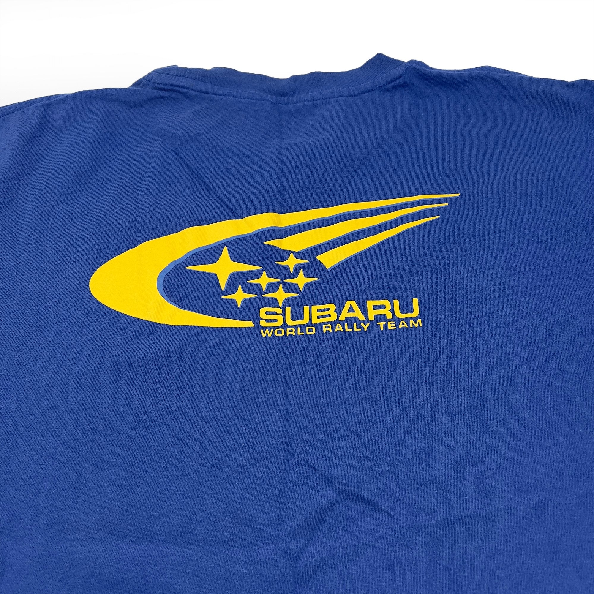 Genuine Vintage Japan JDM Subaru WRC World Rally Team 555 Shirt Blue - Sugoi JDM