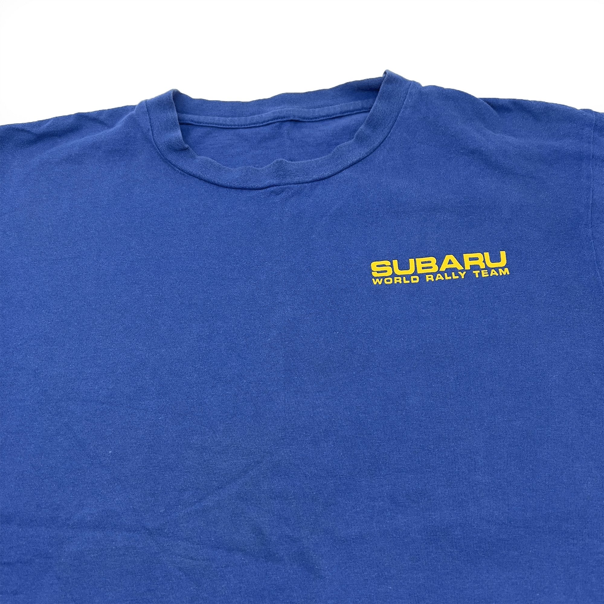 Genuine Vintage Japan JDM Subaru WRC World Rally Team 555 Shirt Blue - Sugoi JDM