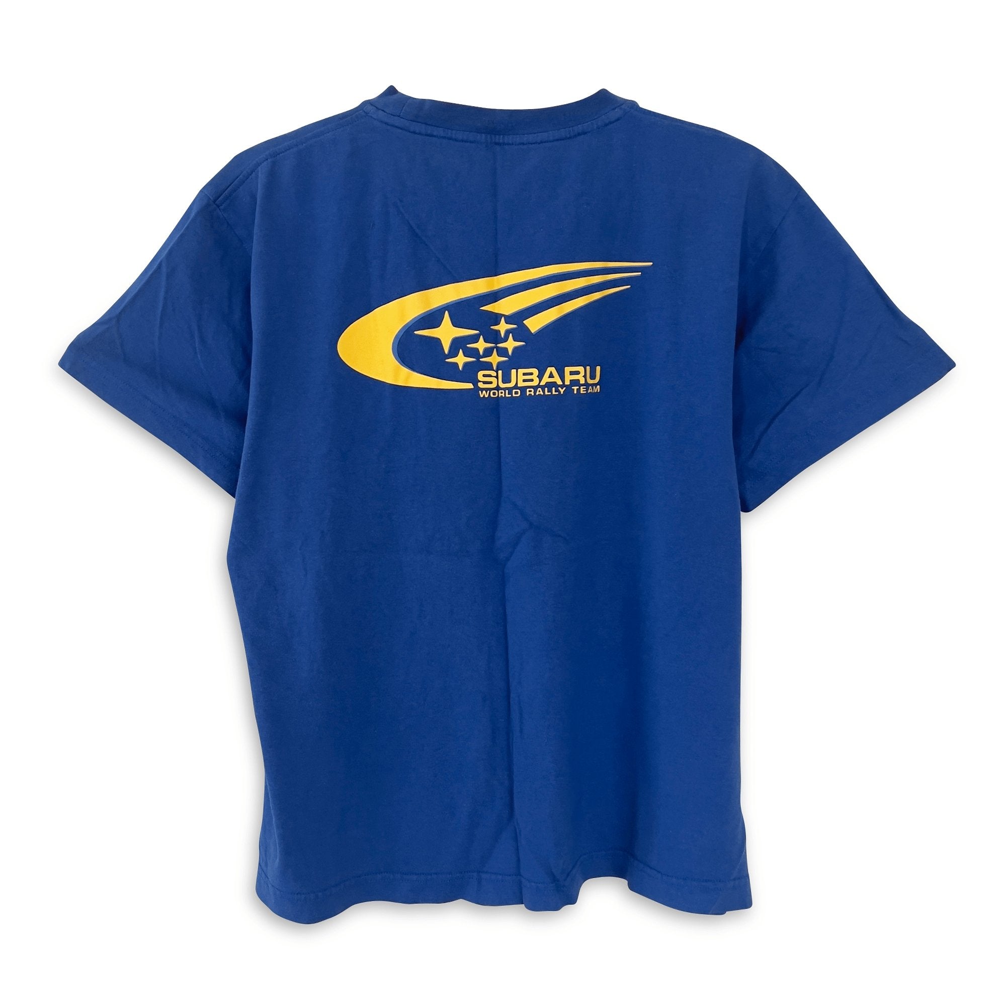 Genuine Vintage Japan JDM Subaru WRC World Rally Team 555 Shirt Blue - Sugoi JDM
