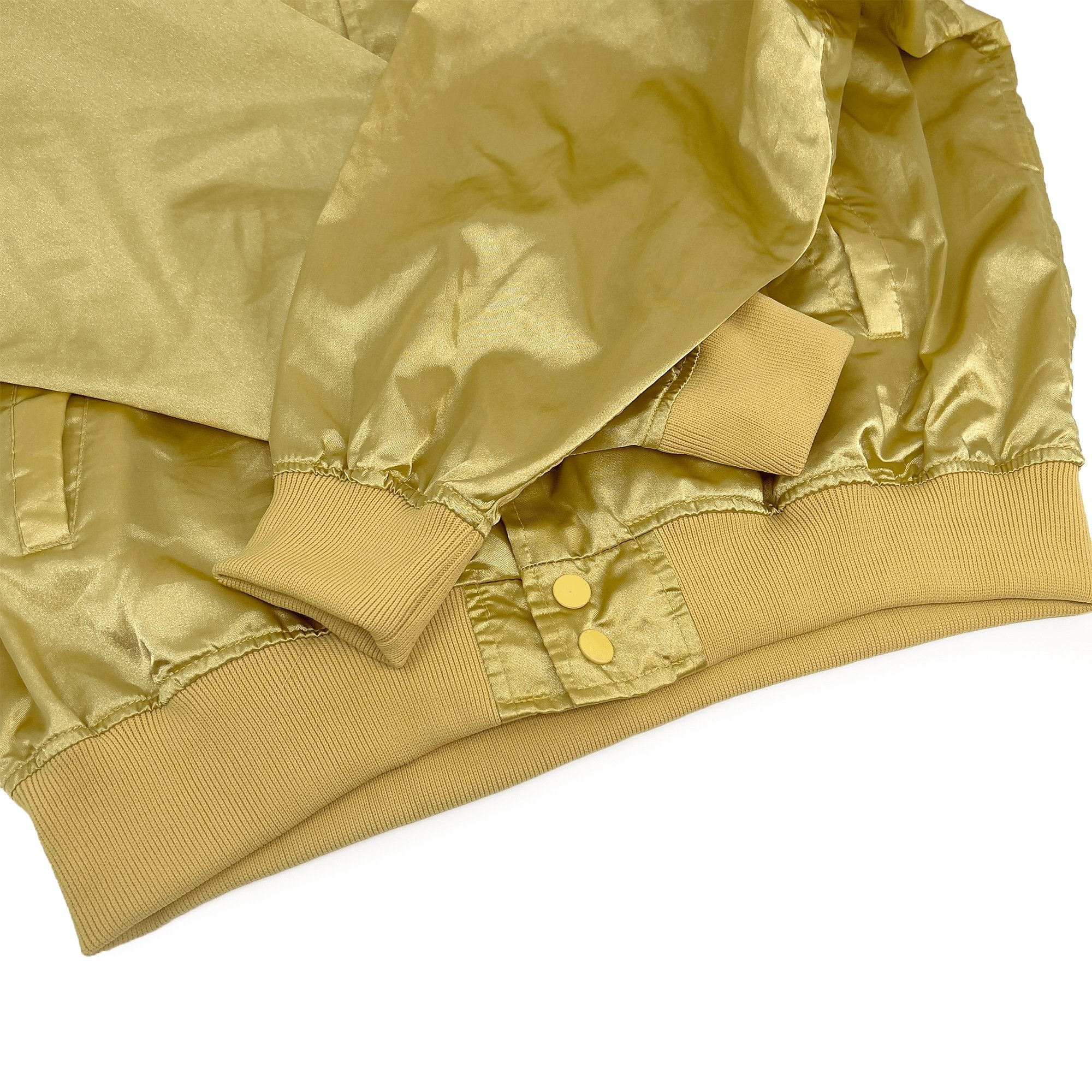 Genuine Vintage Japan Suntory Dynamic Malts Bomber Varsity Jacket Gold - Sugoi JDM