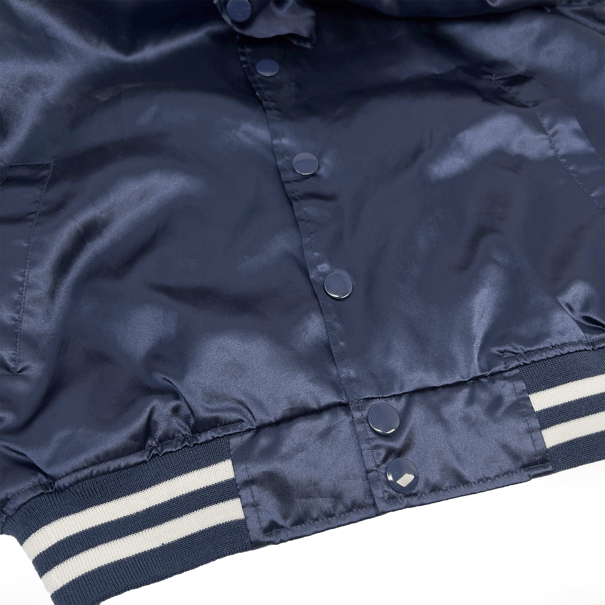 Genuine Vintage JDM Japan Suntory Boss Coffee Varsity Jacket Navy - Sugoi JDM