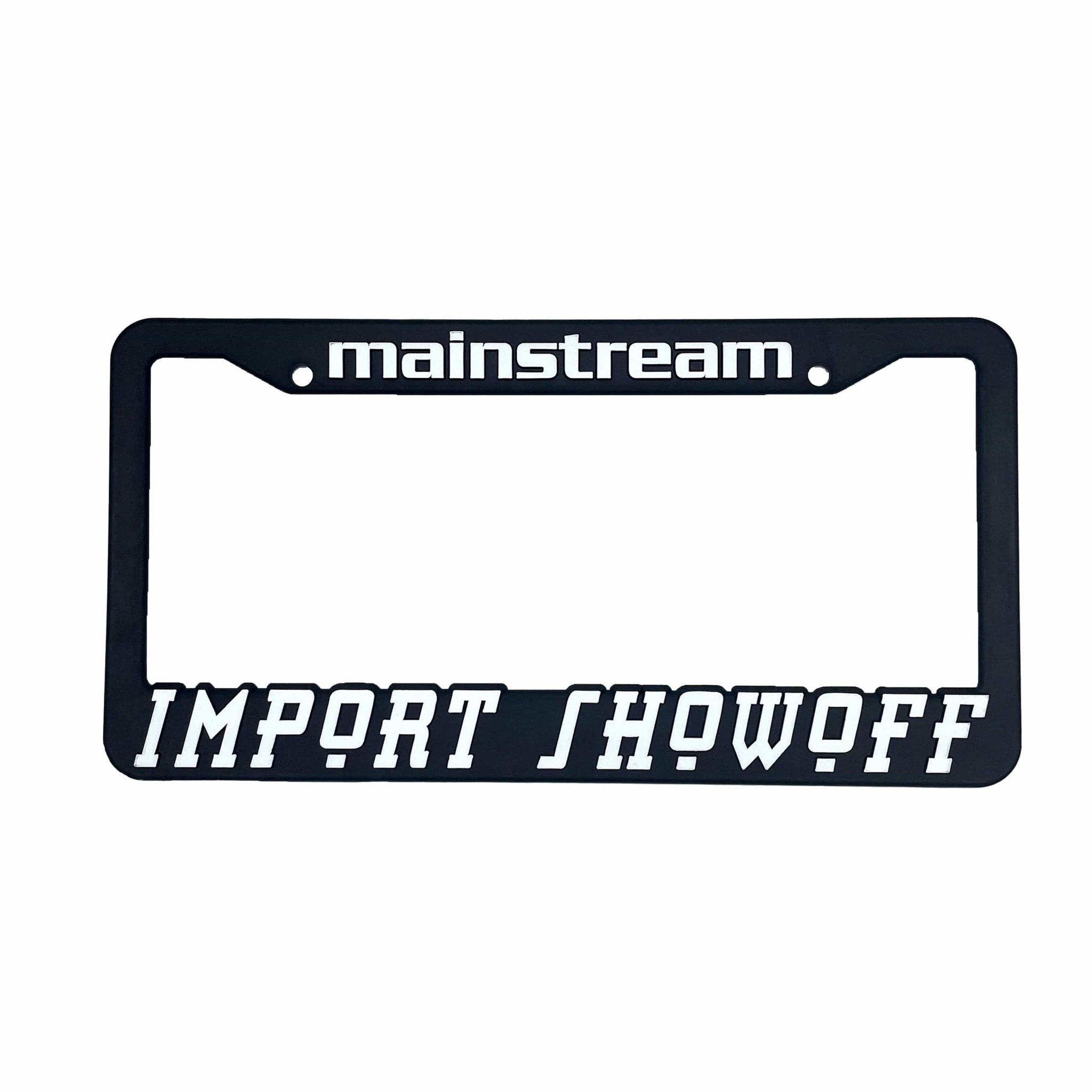 Genuine Vintage Mainstream Original Import Showoff License Plate Frame - Sugoi JDM