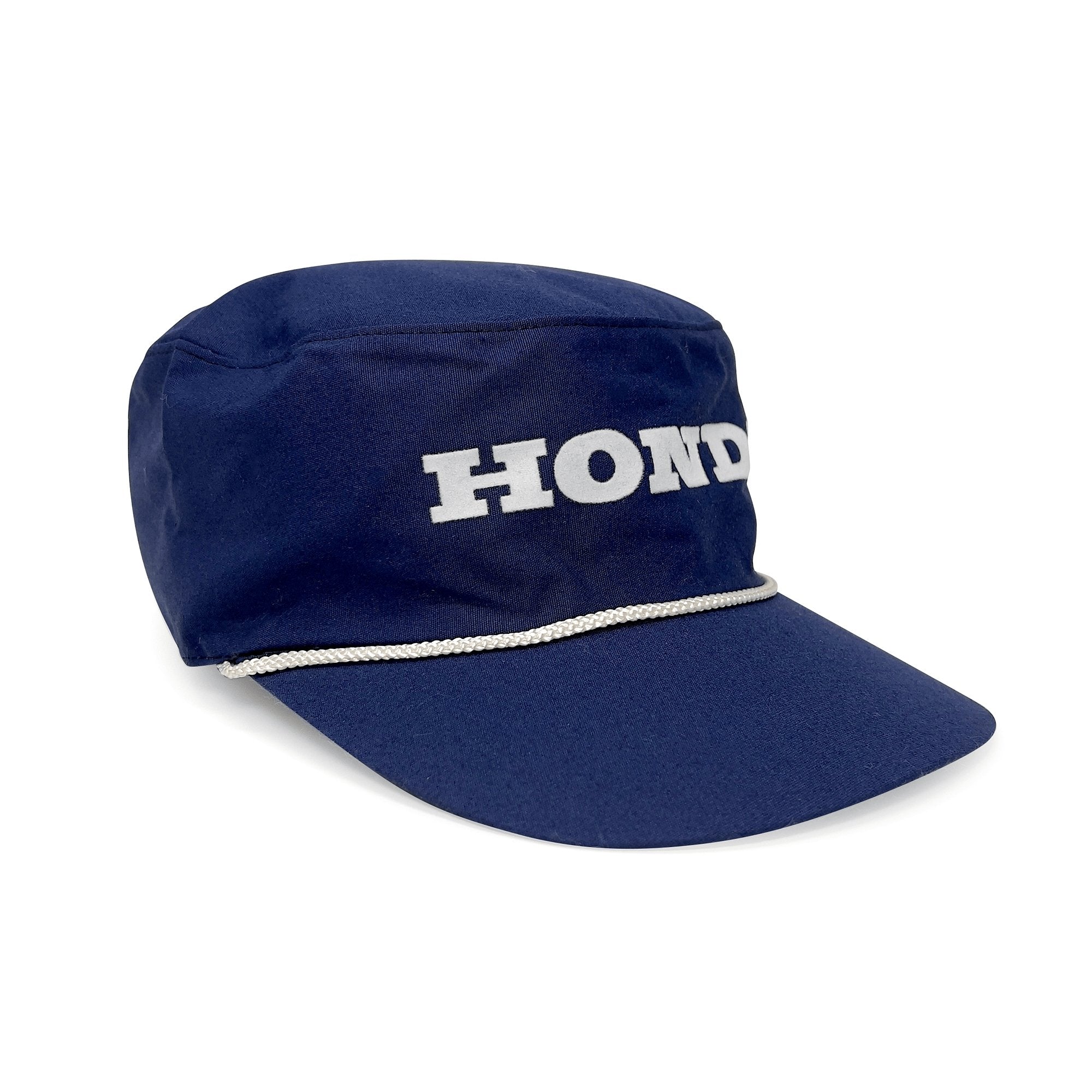 Genuine Vintage Showa Era Japan Honda Motors Primo Tassel Work Cap Hat Blue - Sugoi JDM