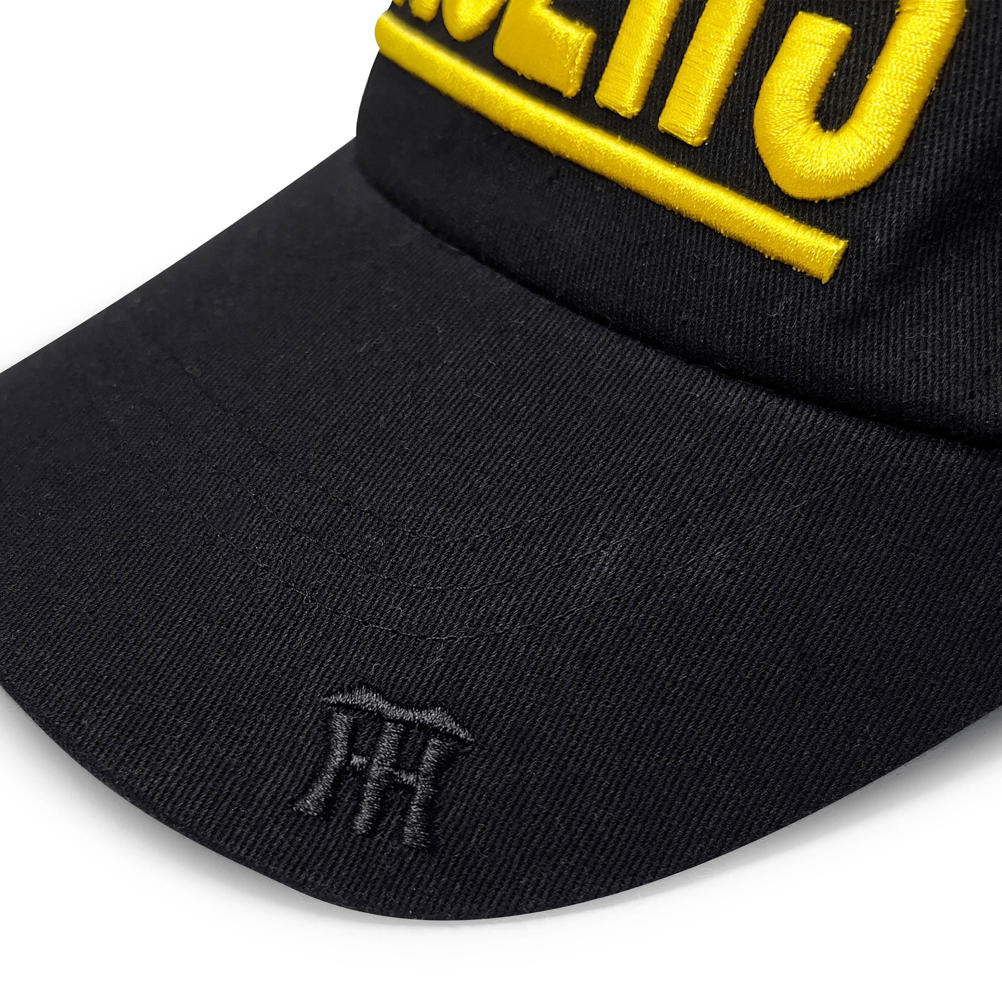 Hats OS Retro Japan NPB Hanshin Tigers Joshin Flat Top Baseball Team Cap Hat Black