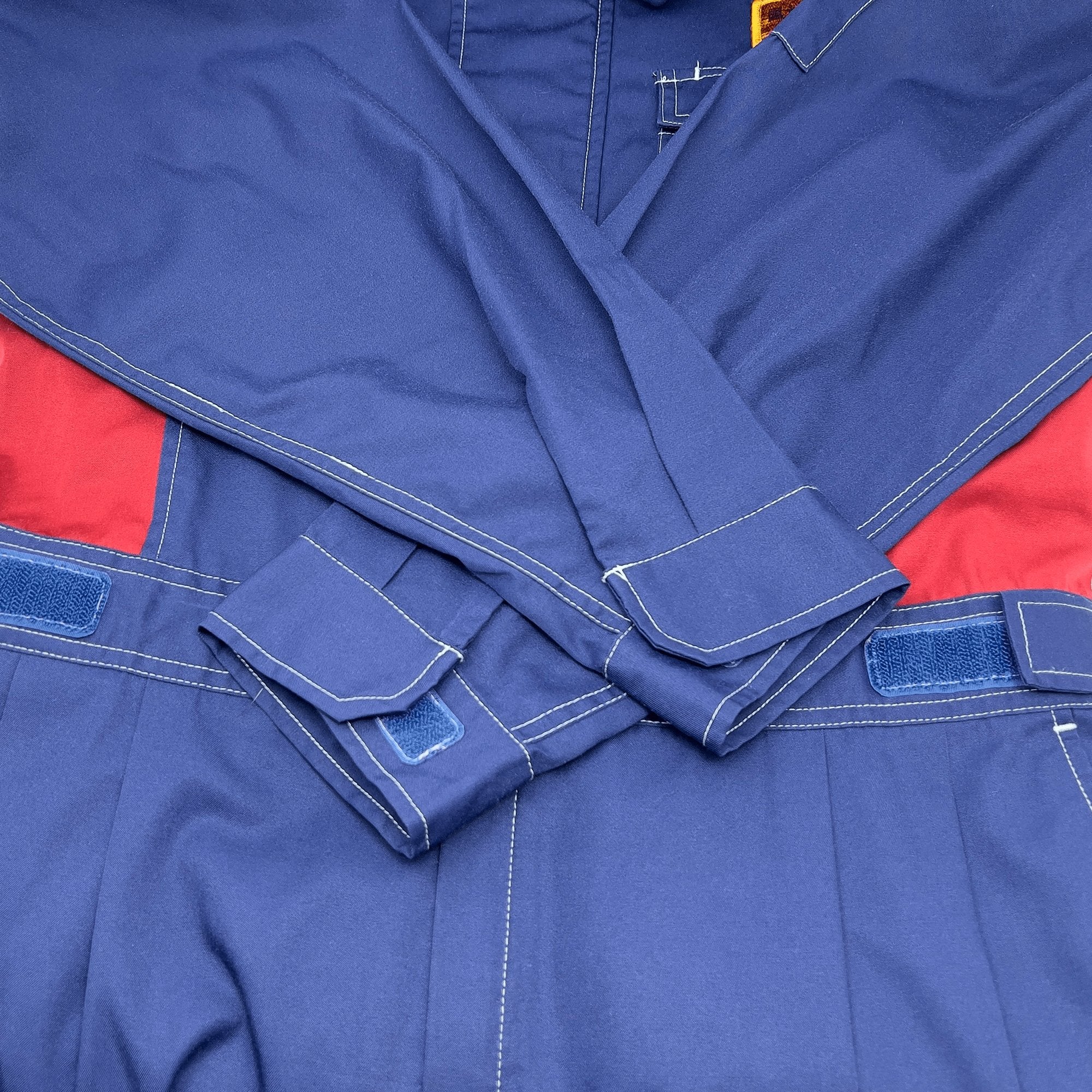 Japan JDM Eneos Oil Dr. Drive Summer Coveralls Tsunagi Jumpsuit Blue - Sugoi JDM