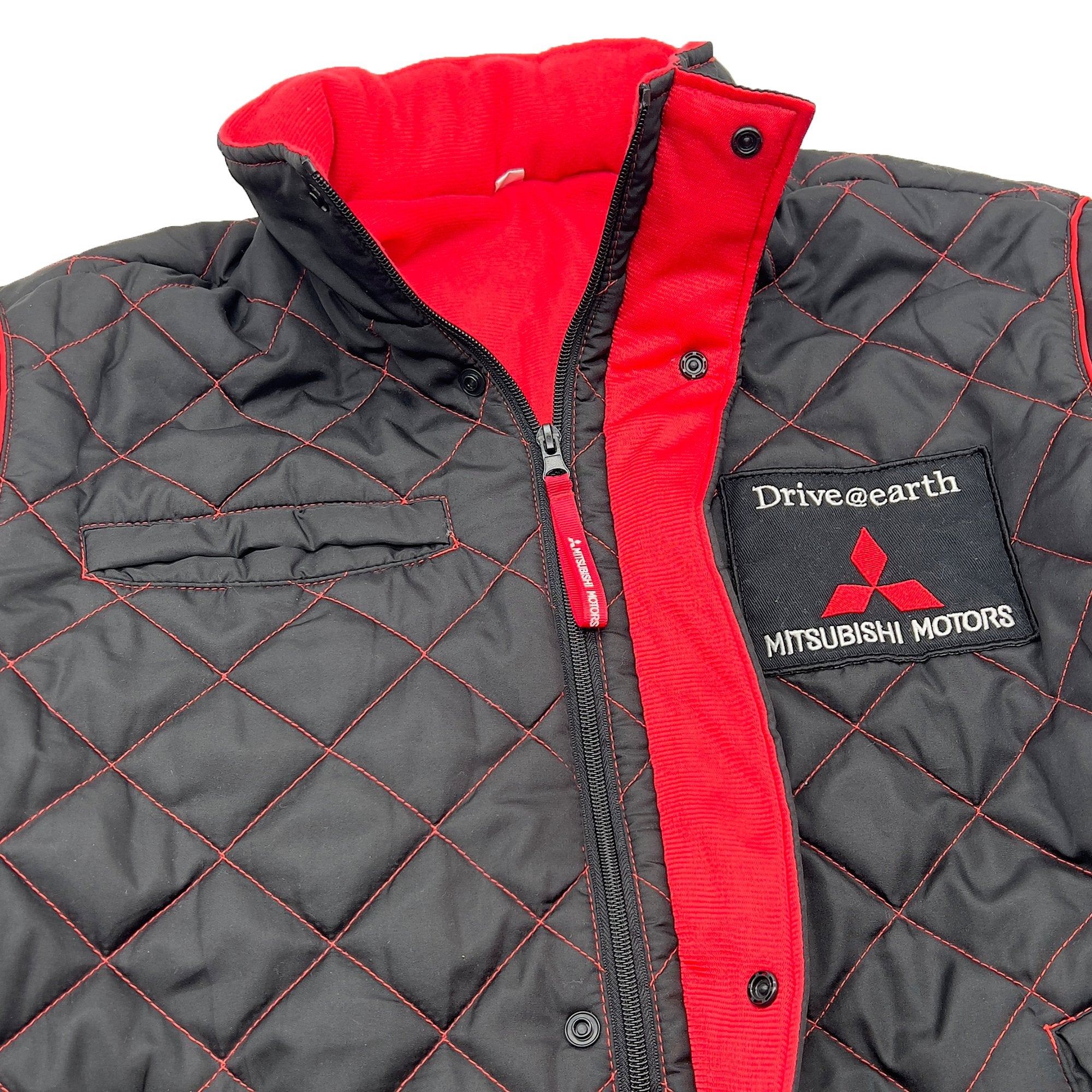 Japan JDM Mitsubishi Motors Service Staff Mechanic Hooded Jacket Black - Sugoi JDM