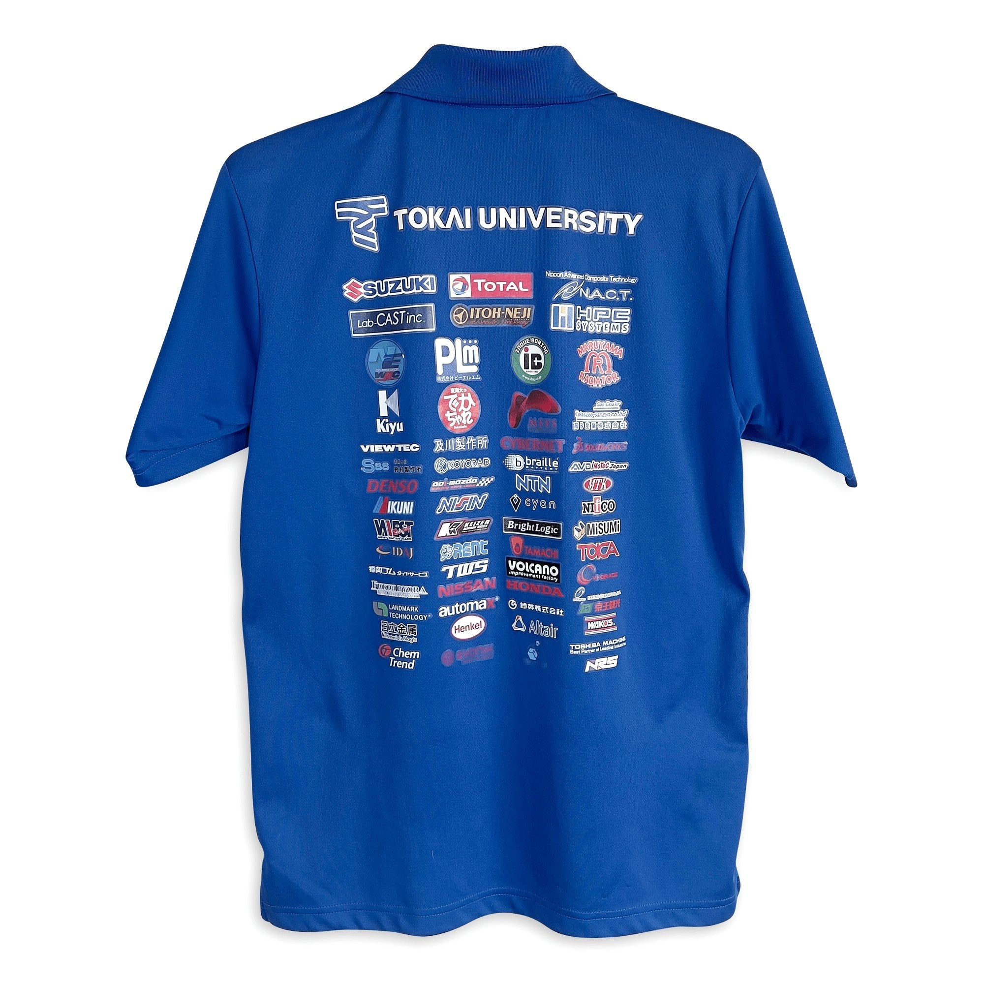 Japan JDM Tokai University Formula Racing Team Polo Shirt Blue - Sugoi JDM