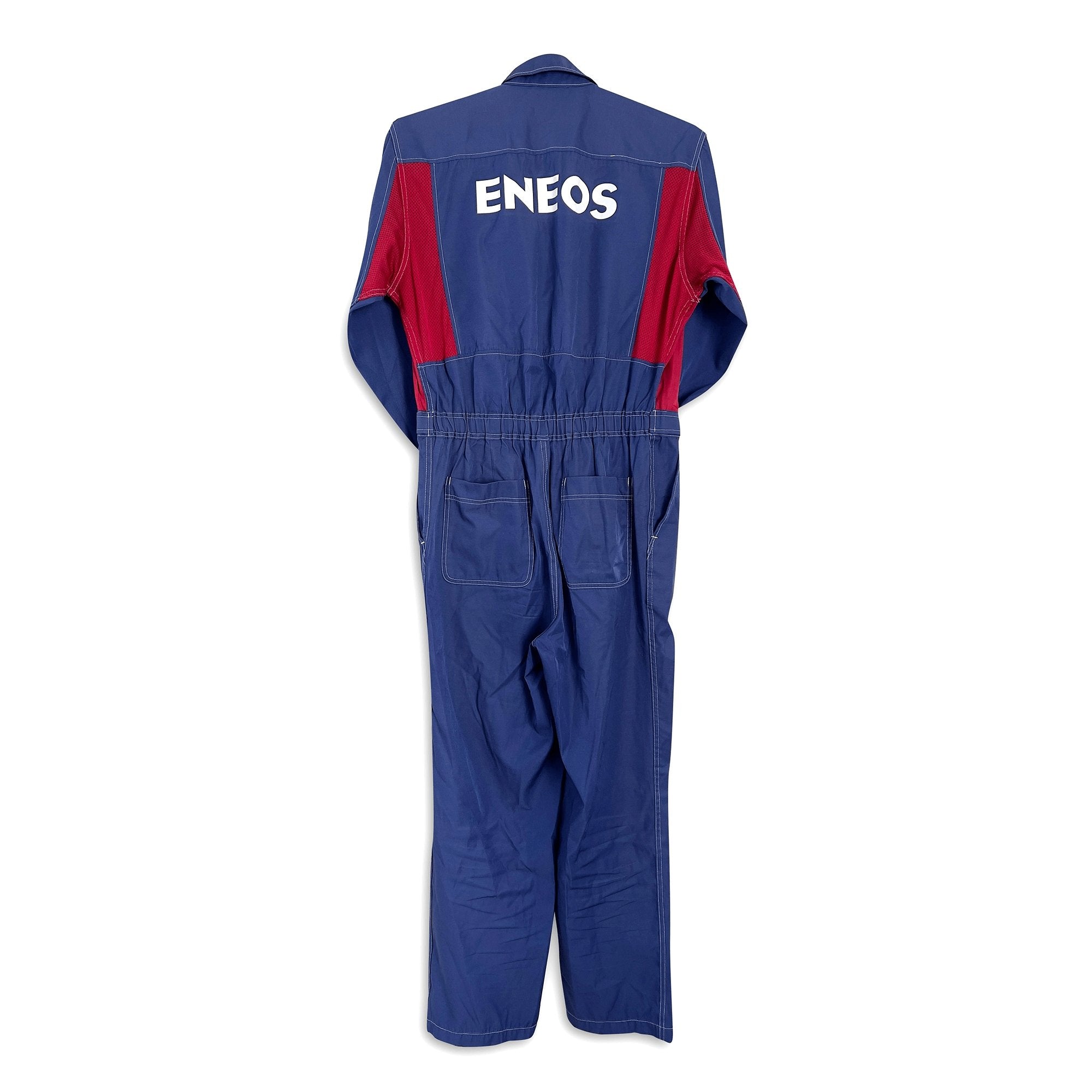 JDM Japan Eneos Oil Heavy Duty Coveralls Tsunagi Mechanic Suite Blue - Sugoi JDM
