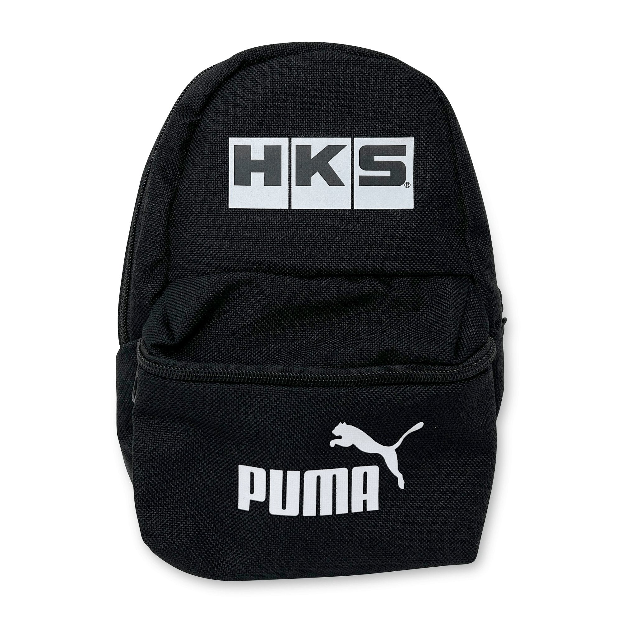 JDM Japan HKS Puma Collaboration Mini Backpack Hip Pack Bag Black - Sugoi JDM