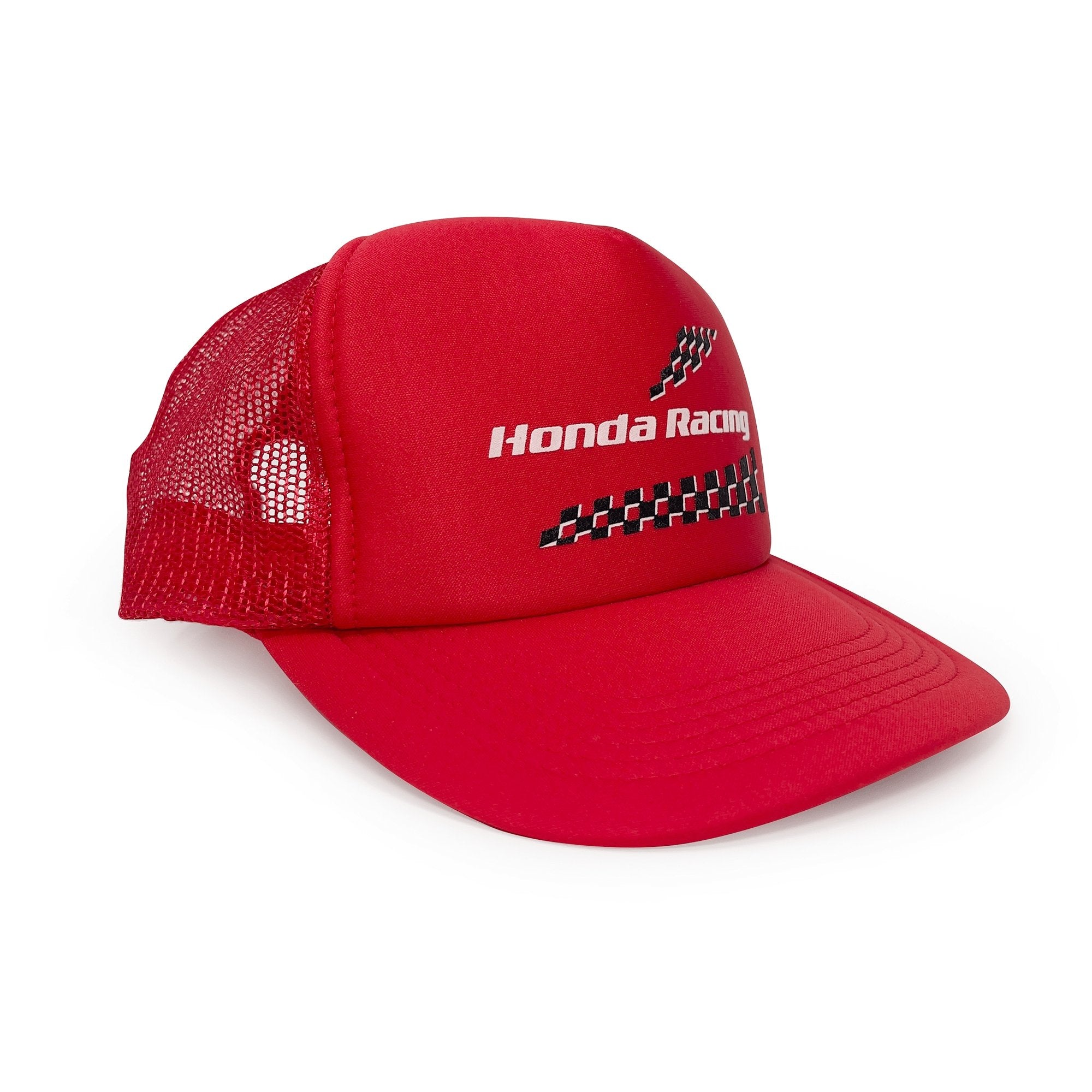 JDM Retro Japan Honda Racing Apex Win Mesh Trucker Hat Red - Sugoi JDM