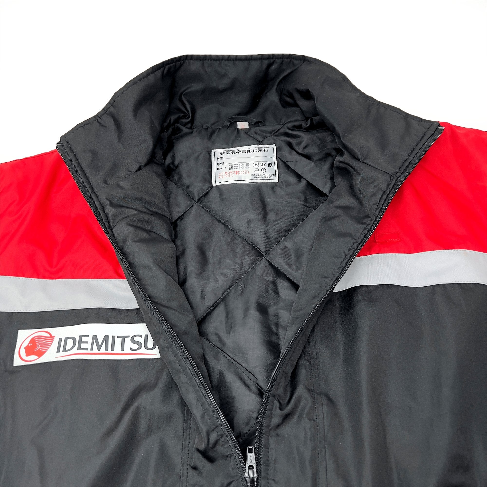 JDM Retro Japan Idemitsu Gas Station Mechanic Winter Jacket Two Tone - Sugoi JDM