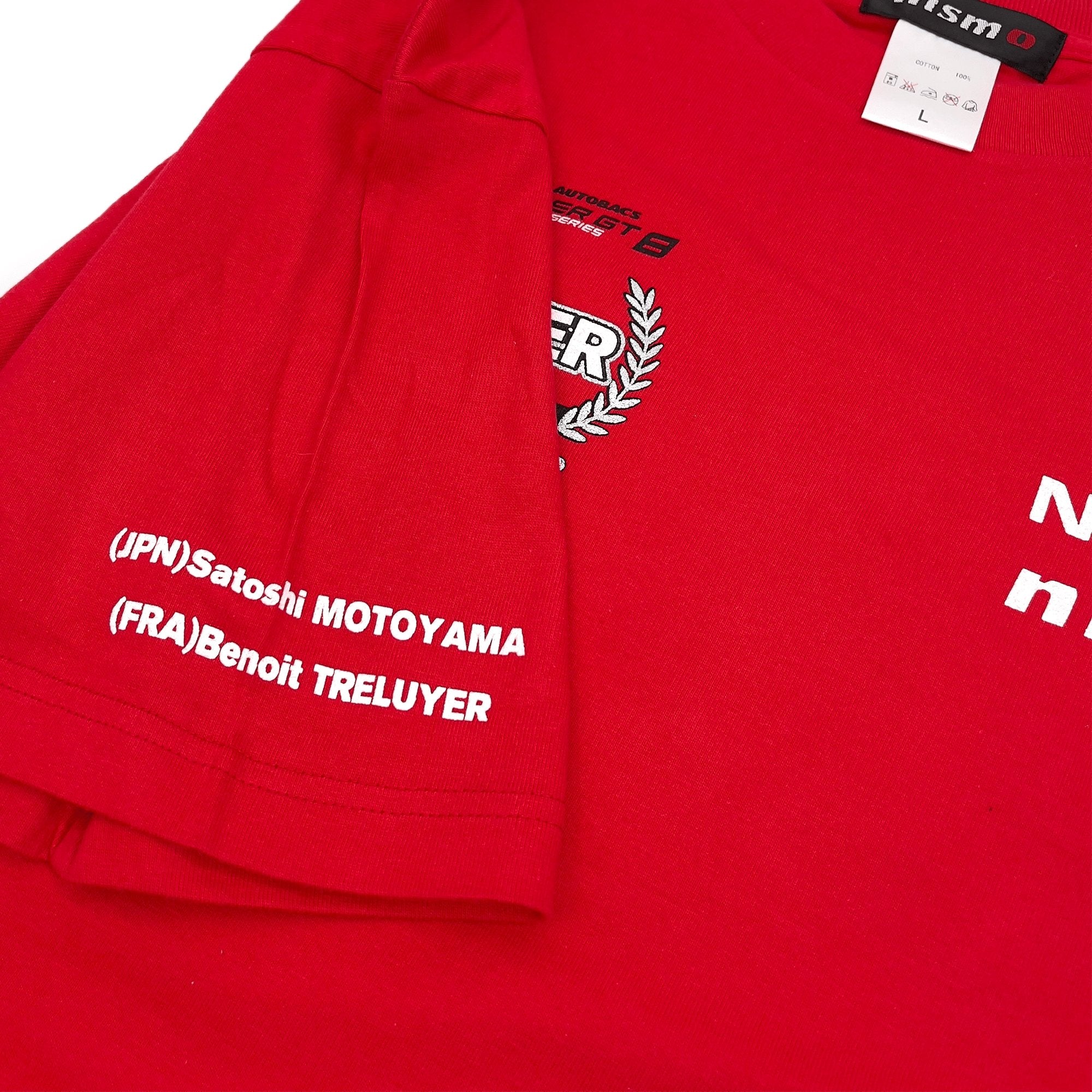 JDM Retro Nismo Motul Autech Nissan Skyline GT-R Super GT Winner Shirt 2011 Red - Sugoi JDM