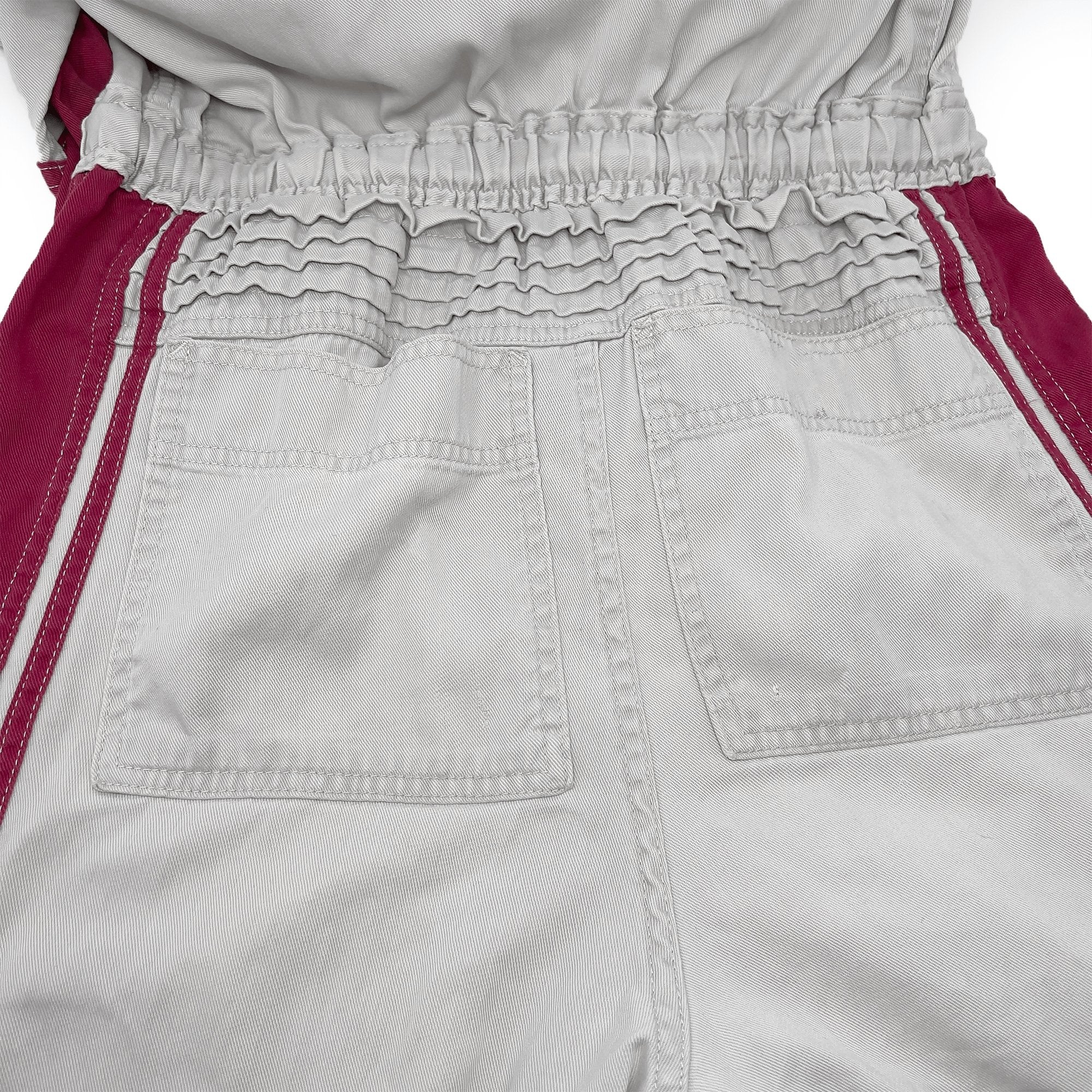 JDM Retro Toyota Tecno Summer Jumpsuit Coveralls Mechanic Suite Tsunagi Red - Sugoi JDM