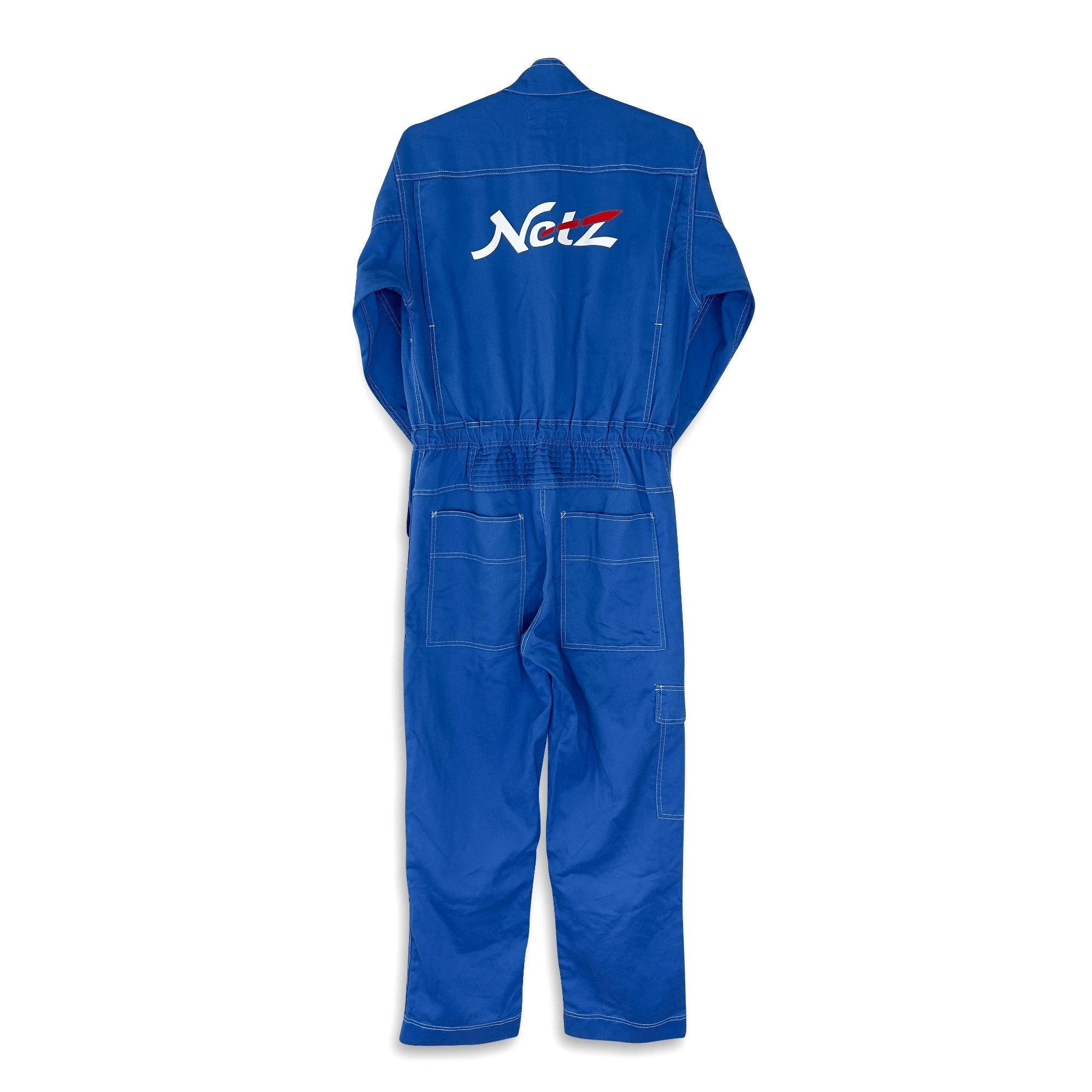 JDM Toyota Retro Netz Japan Tecno Tsunagi Coveralls Mechanic Suite Blue - Sugoi JDM