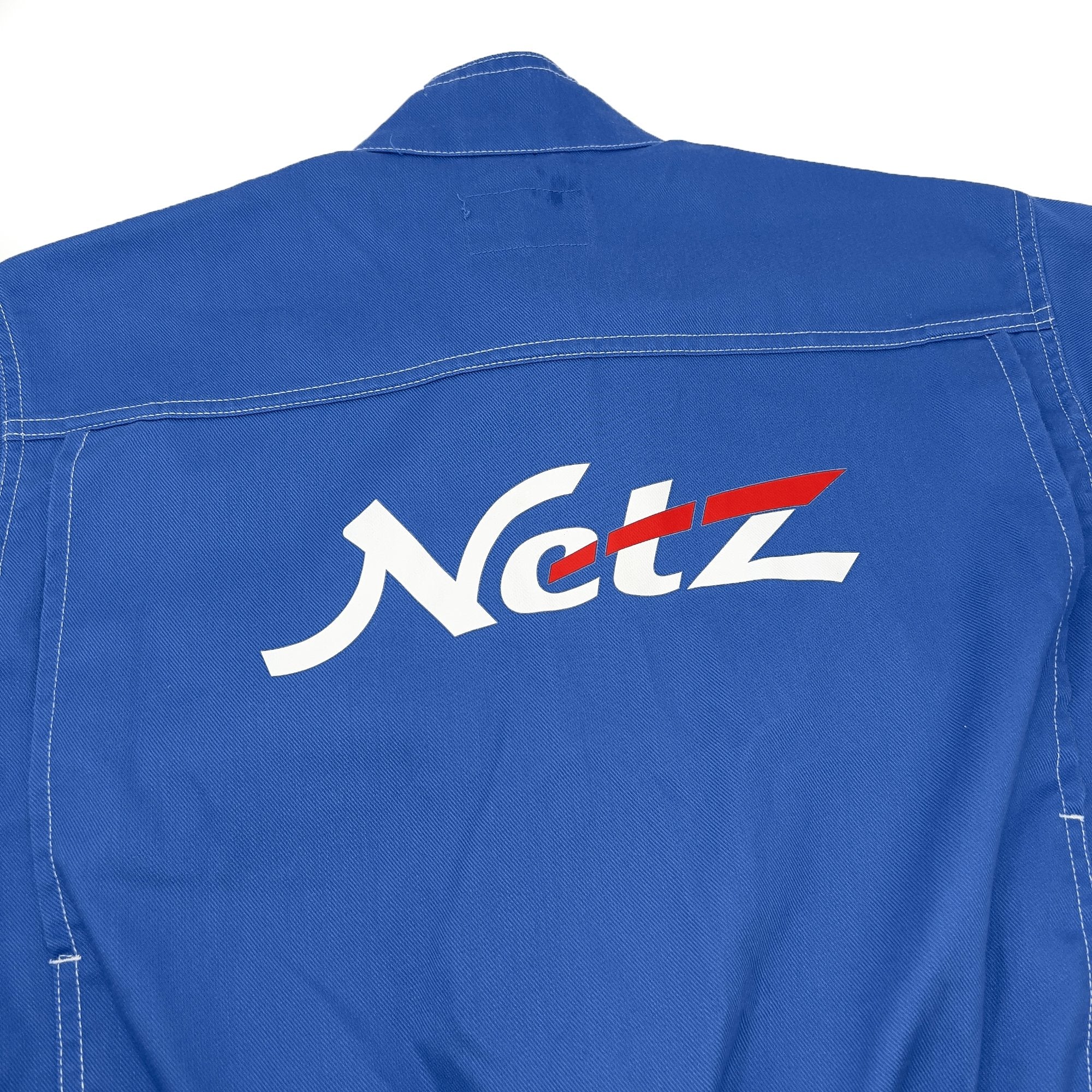 JDM Toyota Retro Netz Japan Tecno Tsunagi Coveralls Mechanic Suite Blue - Sugoi JDM