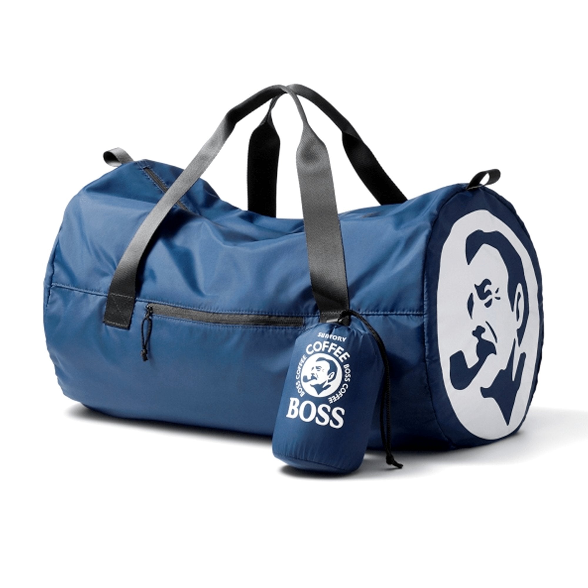 Limited Edition Japan Suntory Boss Boston Coffee Duffle Bag Blue Bonus - Sugoi JDM