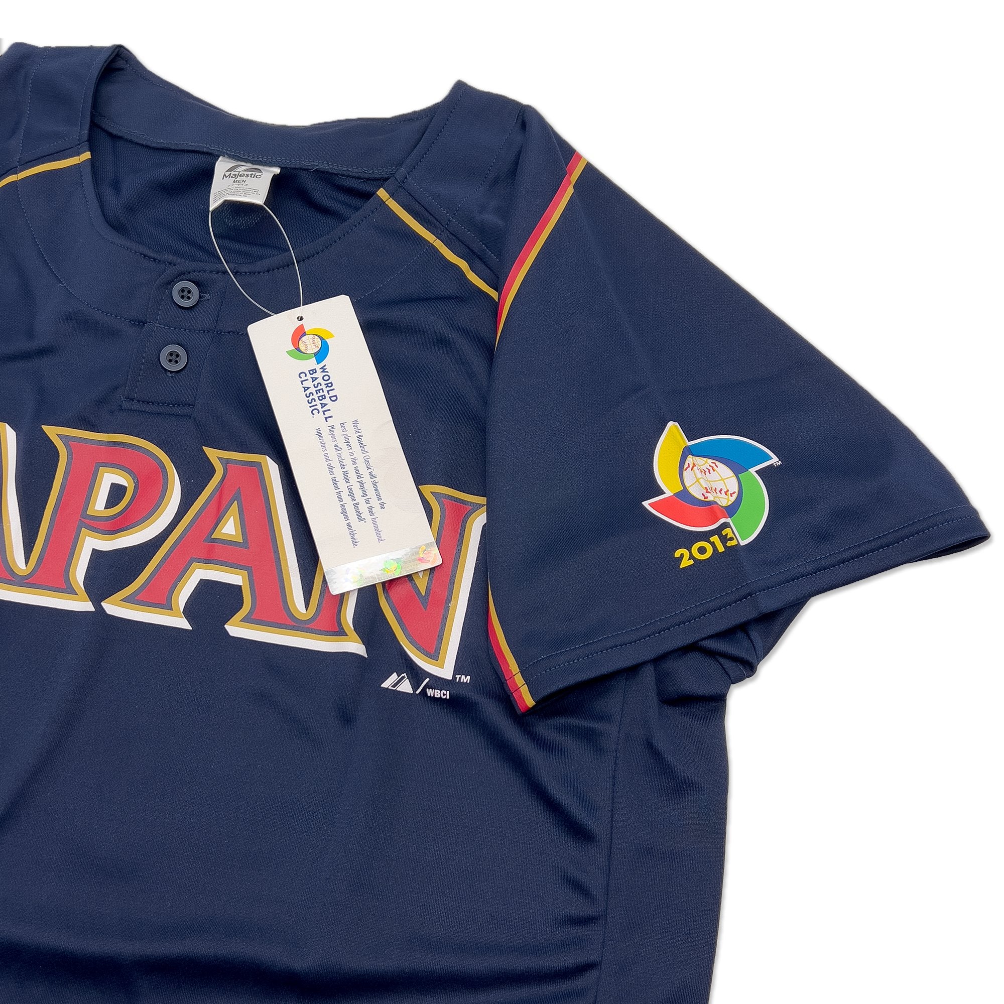 Majestic Japan WBC 2013 World Baseball Classic Shinnosuke Abe Jersey #46 Blue - Sugoi JDM