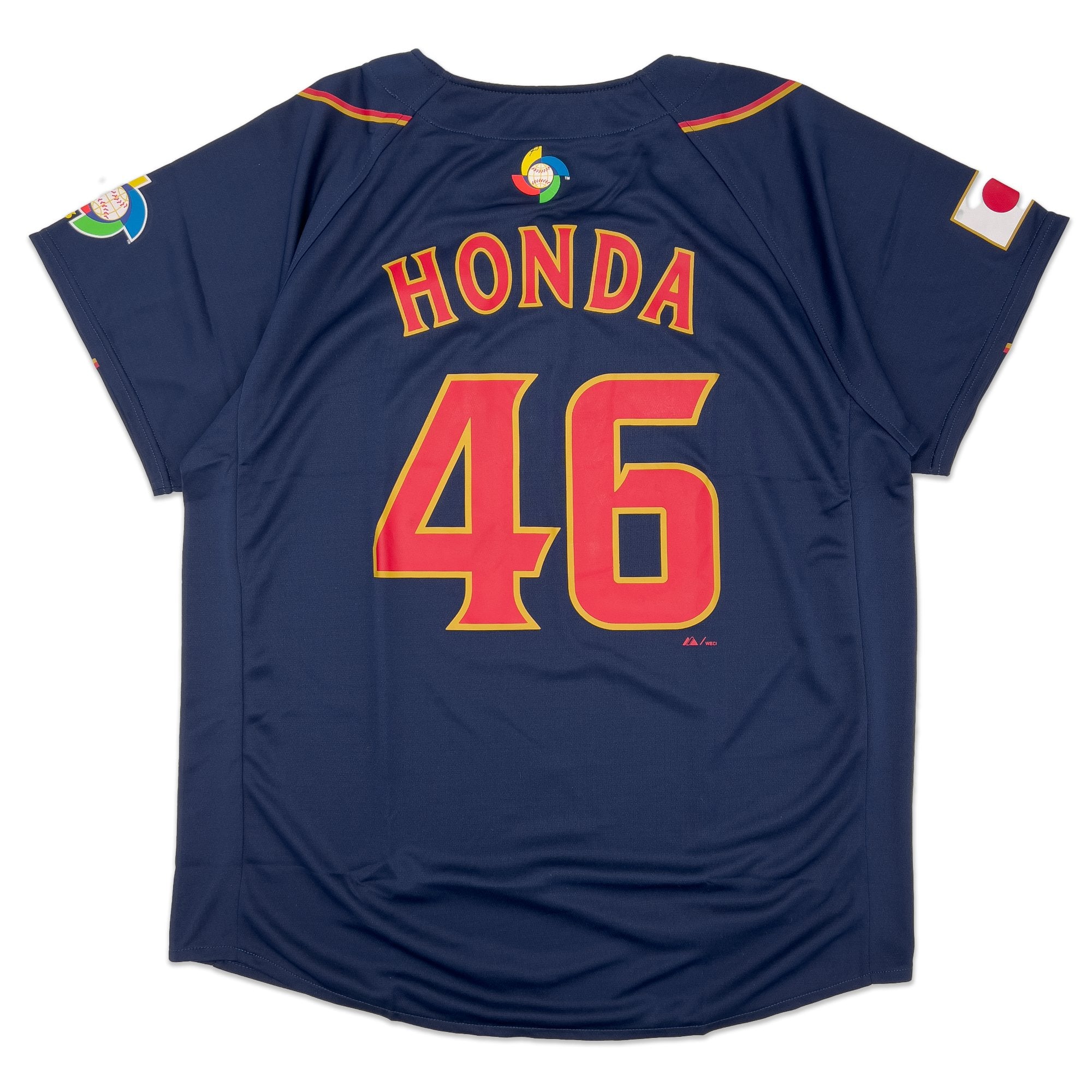 Majestic Japan WBC 2013 World Baseball Classic Yuichi Honda Jersey #46 Blue - Sugoi JDM