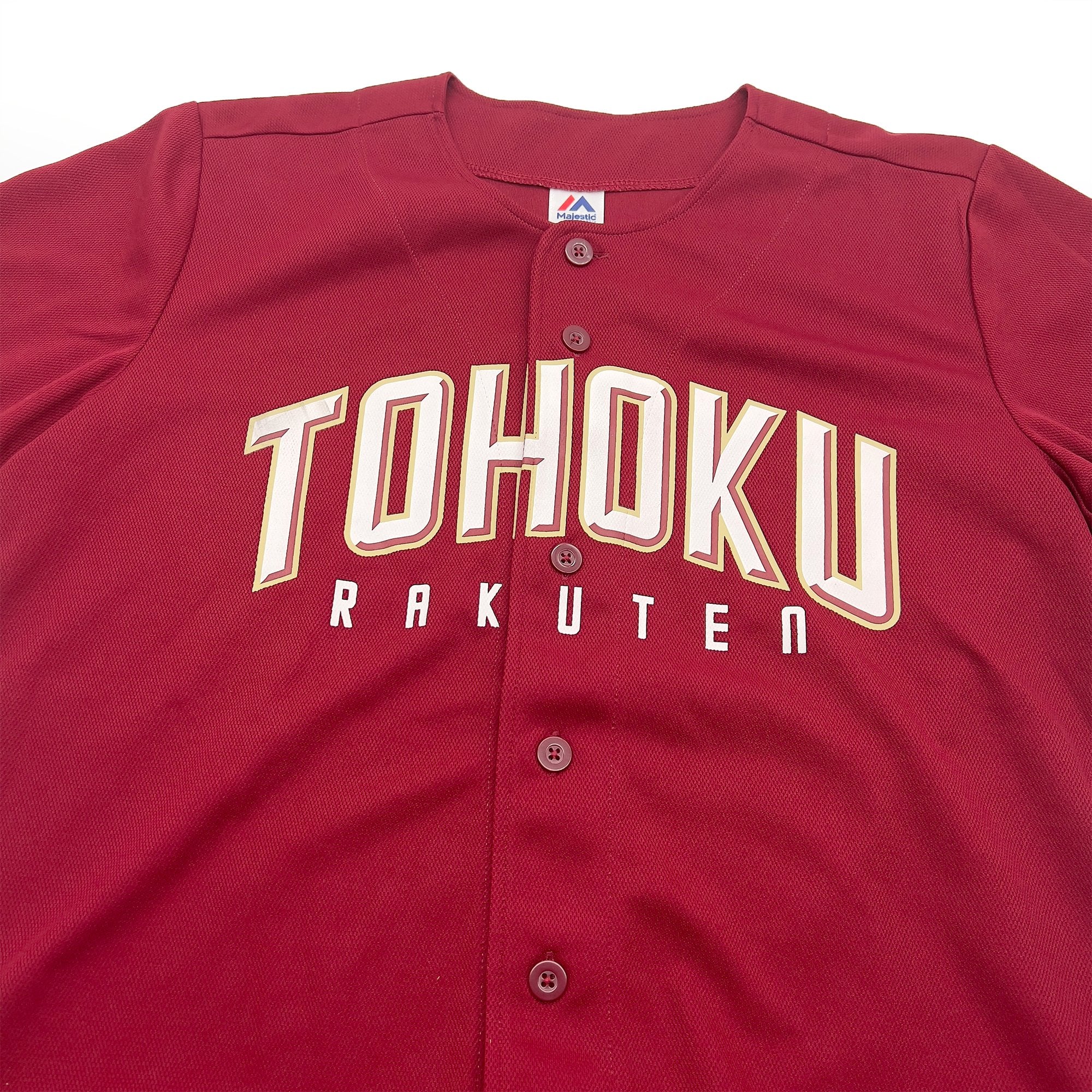 Majestic NPB Japan Baseball Tohoku Rakuten Eagles Promotional Jersey Red - Sugoi JDM