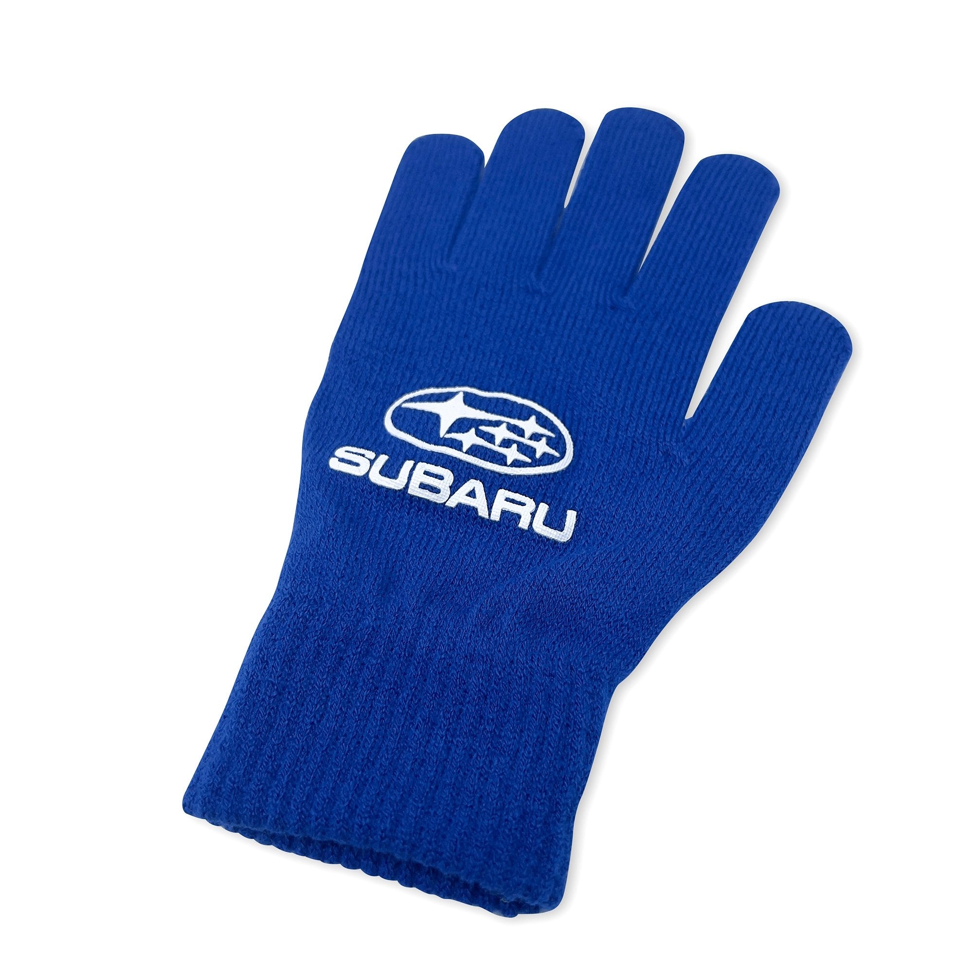 New Genuine JDM Japan Subaru Cold Weather Knit Gloves Blue - Sugoi JDM