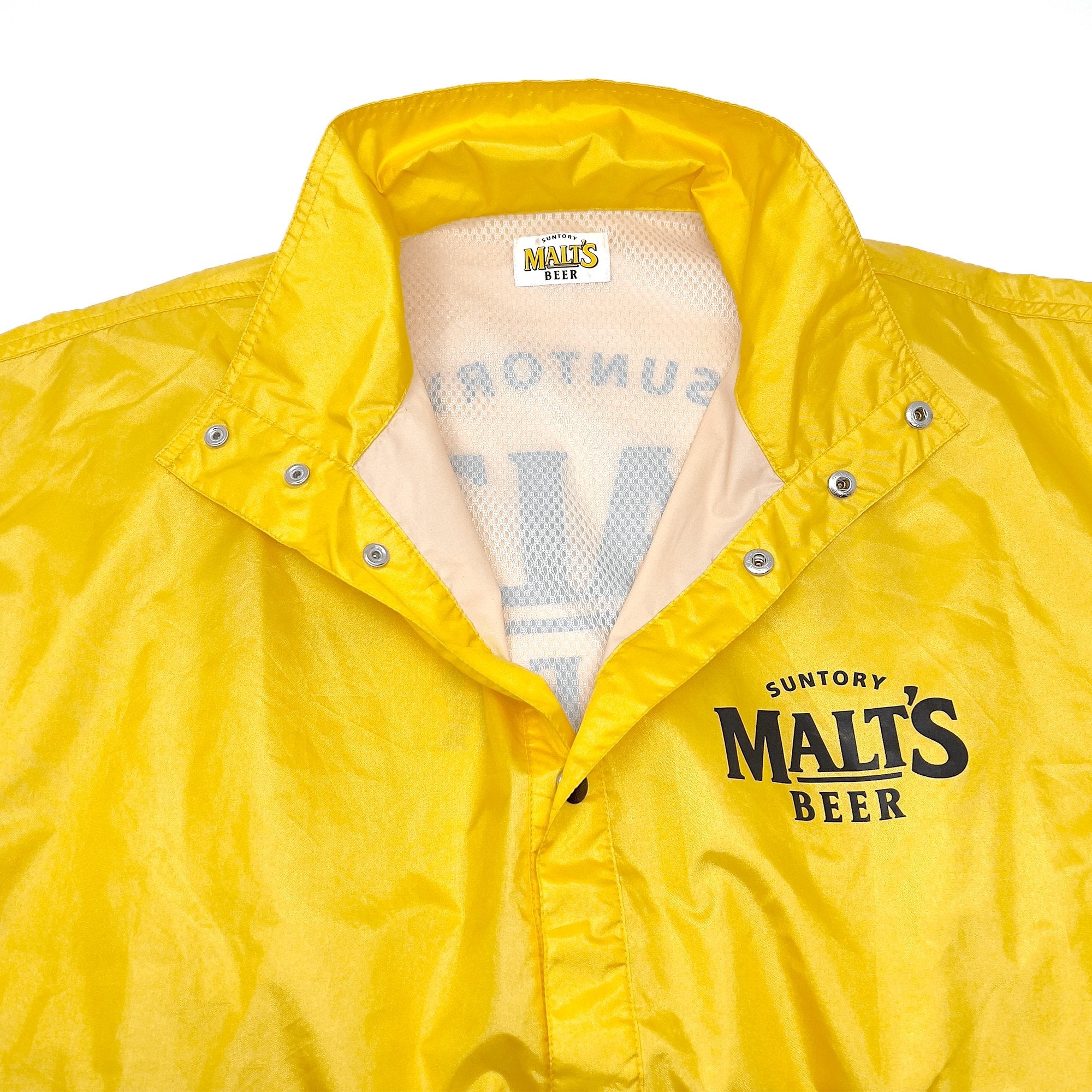 New Genuine Retro Japan JDM Suntory Malts Light Jacket Yellow - Sugoi JDM