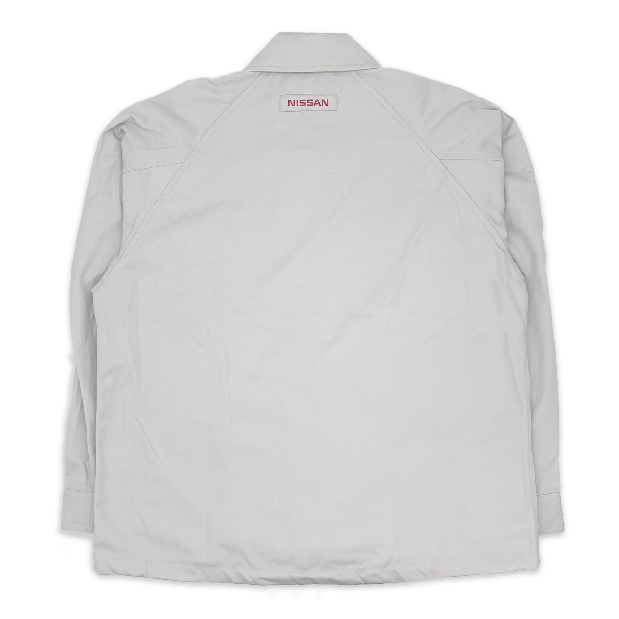 New Genuine Retro JDM Japan Nissan Technician Mechanic Staff Jacket Gray - Sugoi JDM