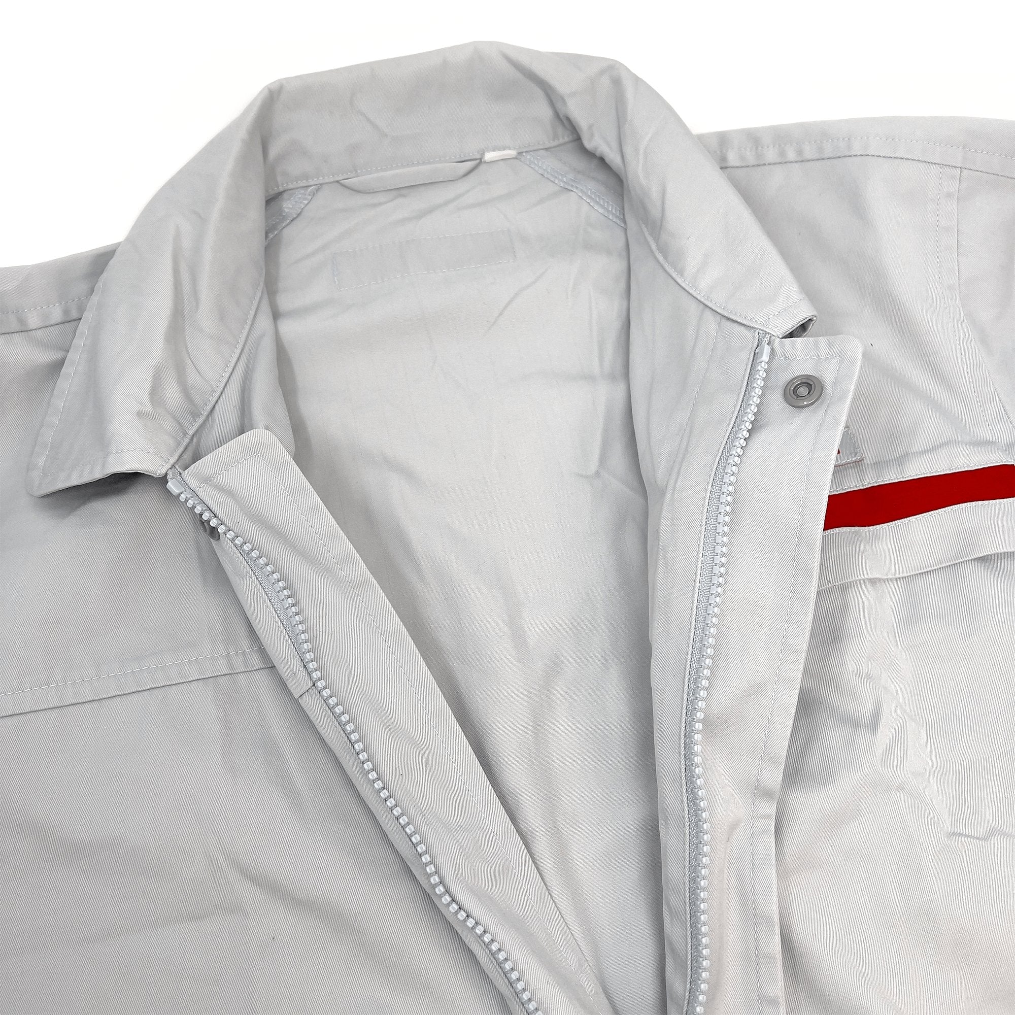 New Genuine Retro JDM Japan Nissan Technician Mechanic Staff Jacket Gray - Sugoi JDM