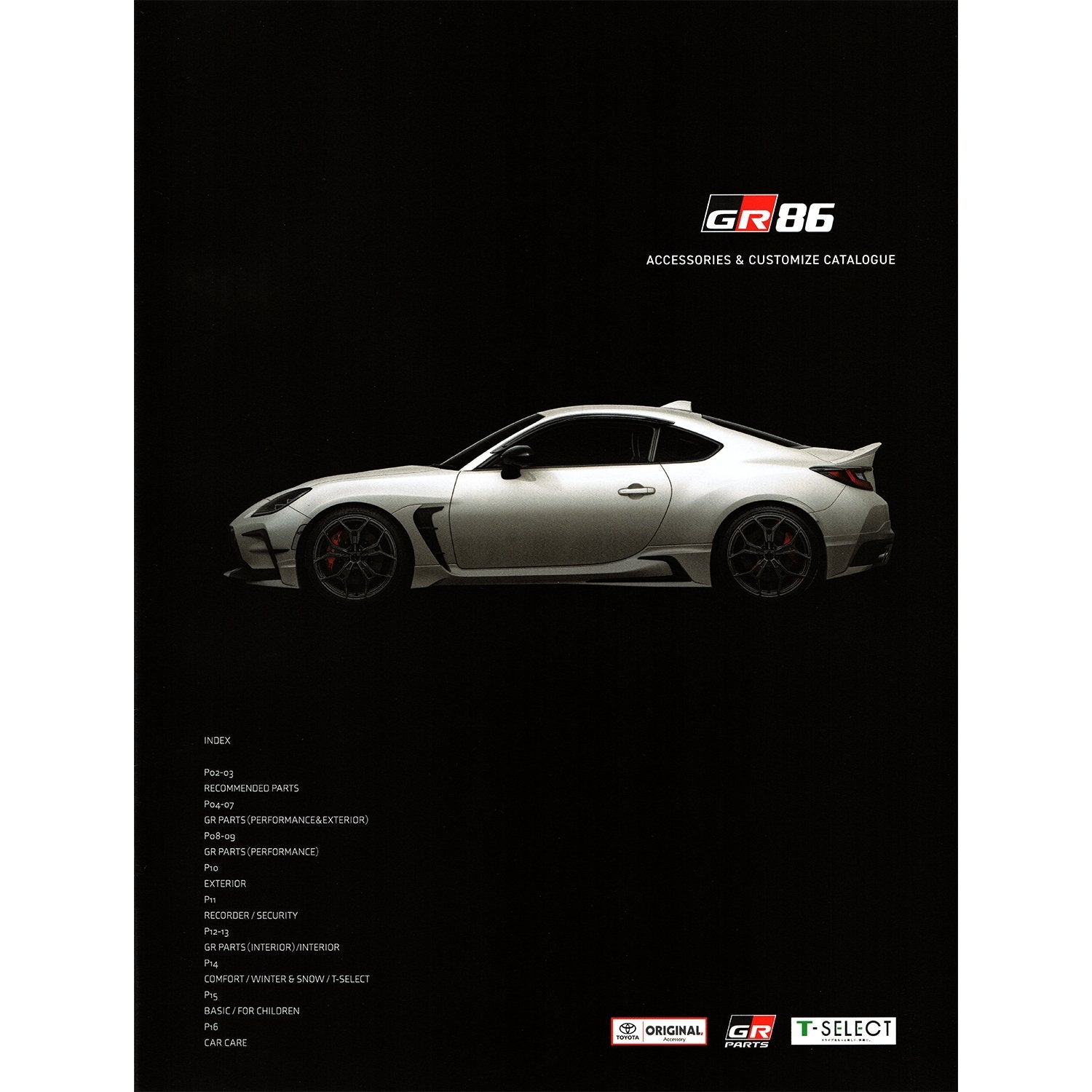 New JDM Japan Toyota GR86 Manufacturer Catalog Brochure Set - Sugoi JDM