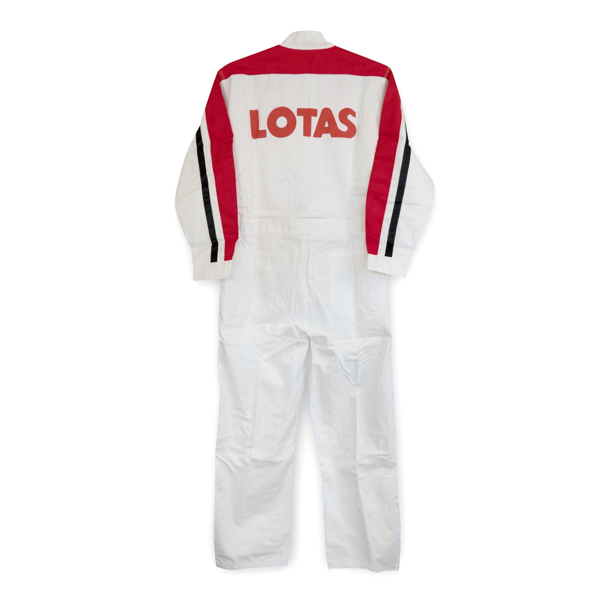 New JDM Lotas Club Japan Automotive Racing Mechanic Coveralls Tsunagi White - Sugoi JDM