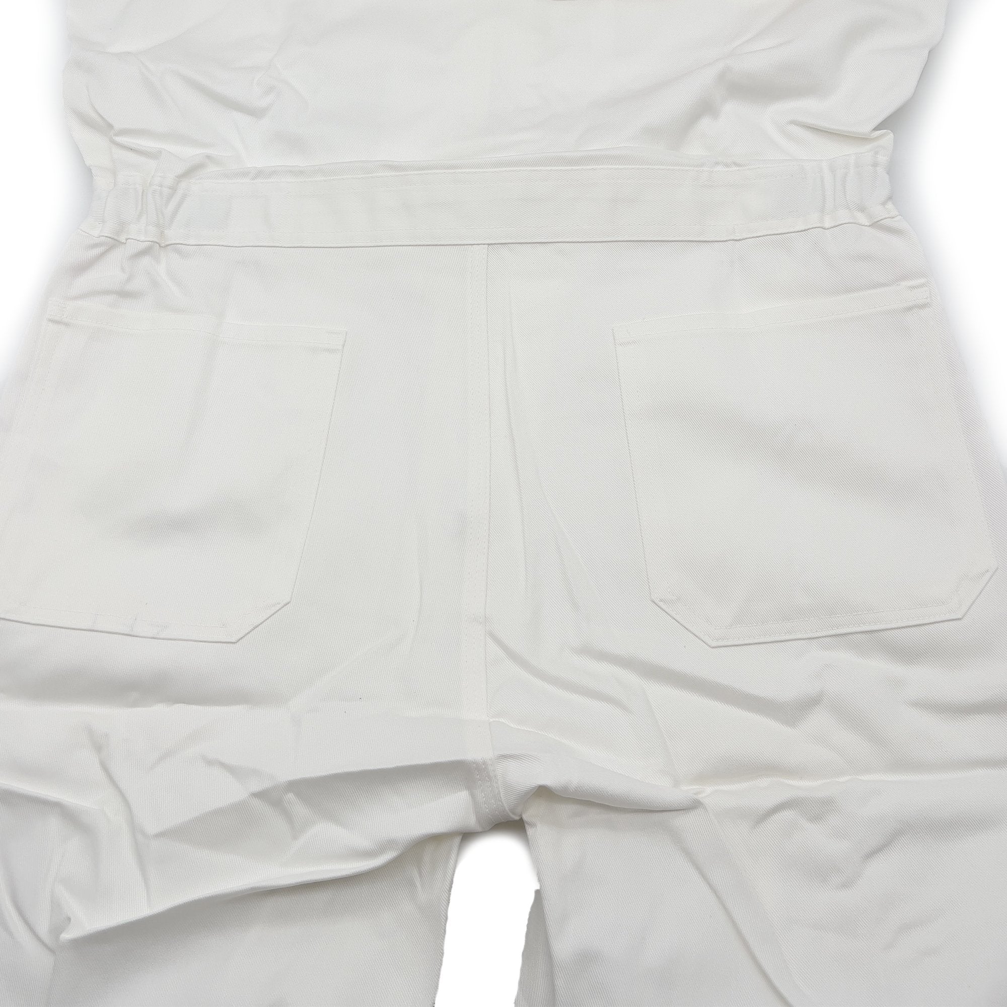 New JDM Lotas Club Japan Automotive Racing Mechanic Coveralls Tsunagi White - Sugoi JDM