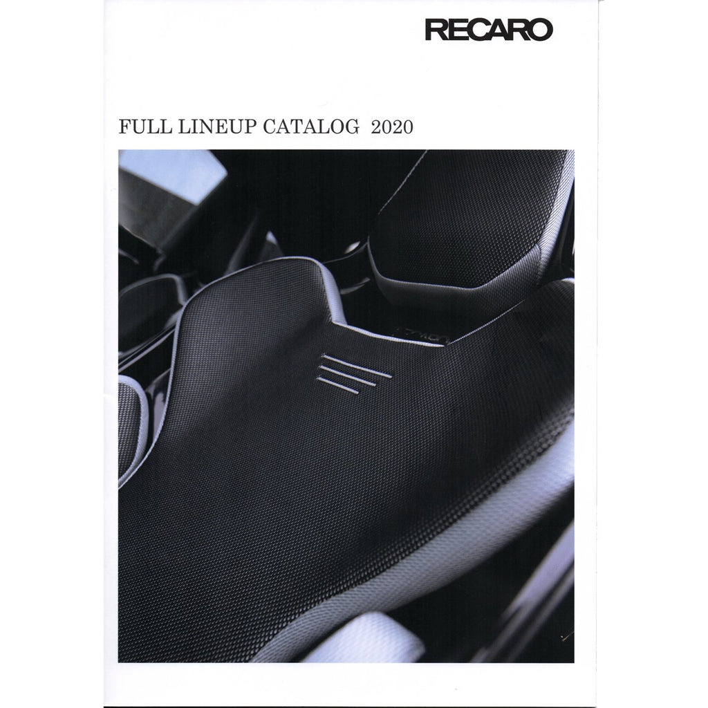 New JDM Recaro Catalog Brochure From Japan 2020 Sugoi JDM