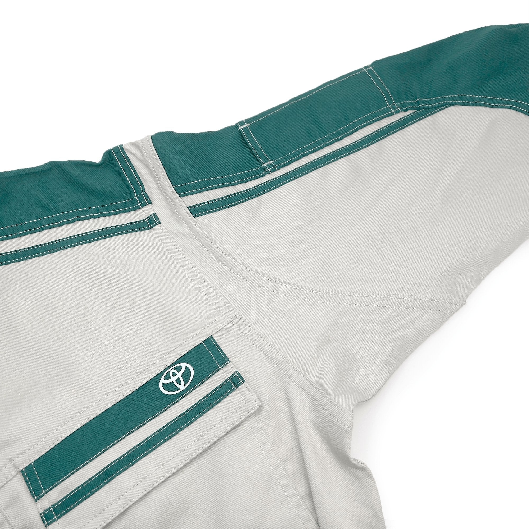 New JDM Retro Toyota Toyopet Tecno Mechanic Tsunagi Coveralls Green - Sugoi JDM