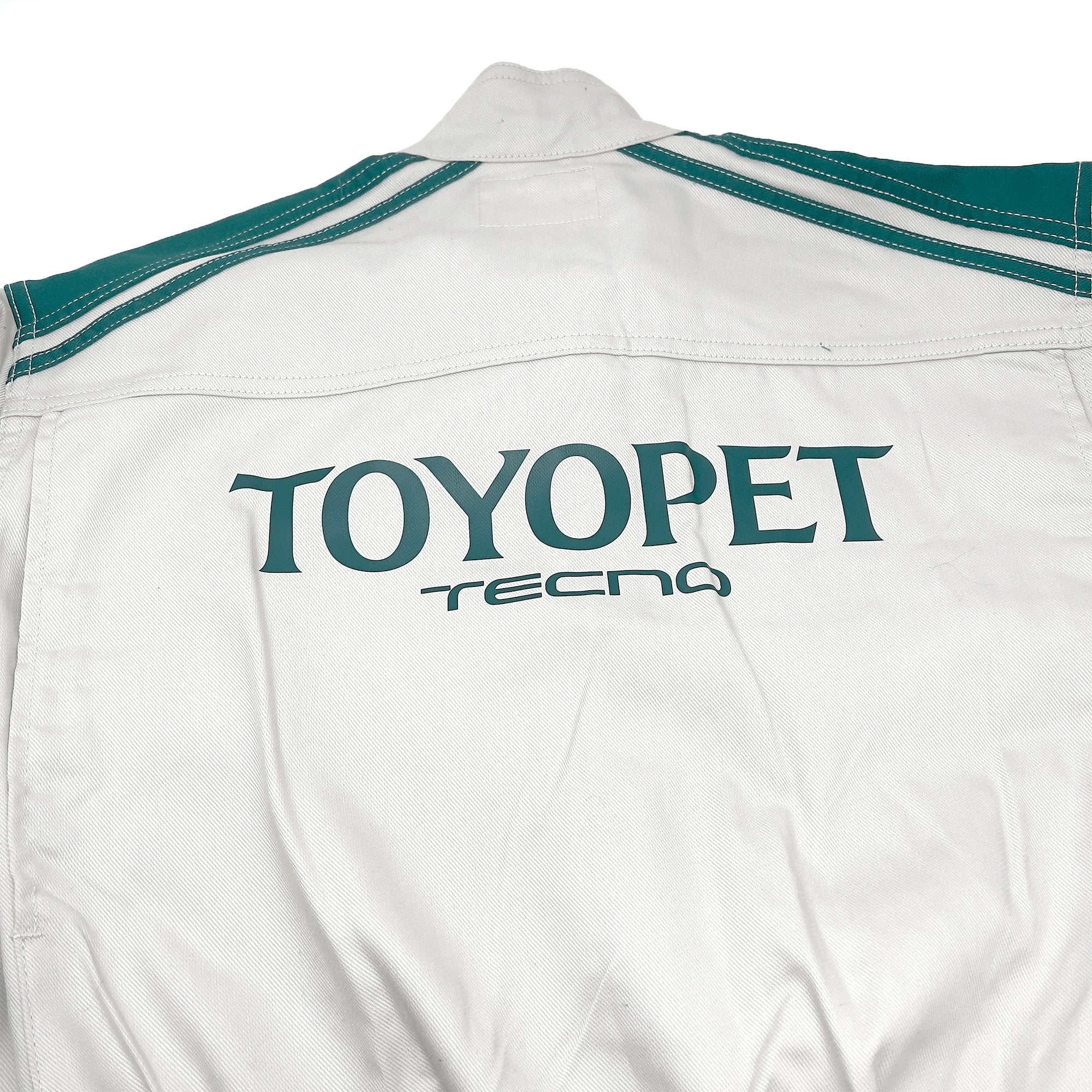 New JDM Retro Toyota Toyopet Tecno Mechanic Tsunagi Coveralls Green - Sugoi JDM