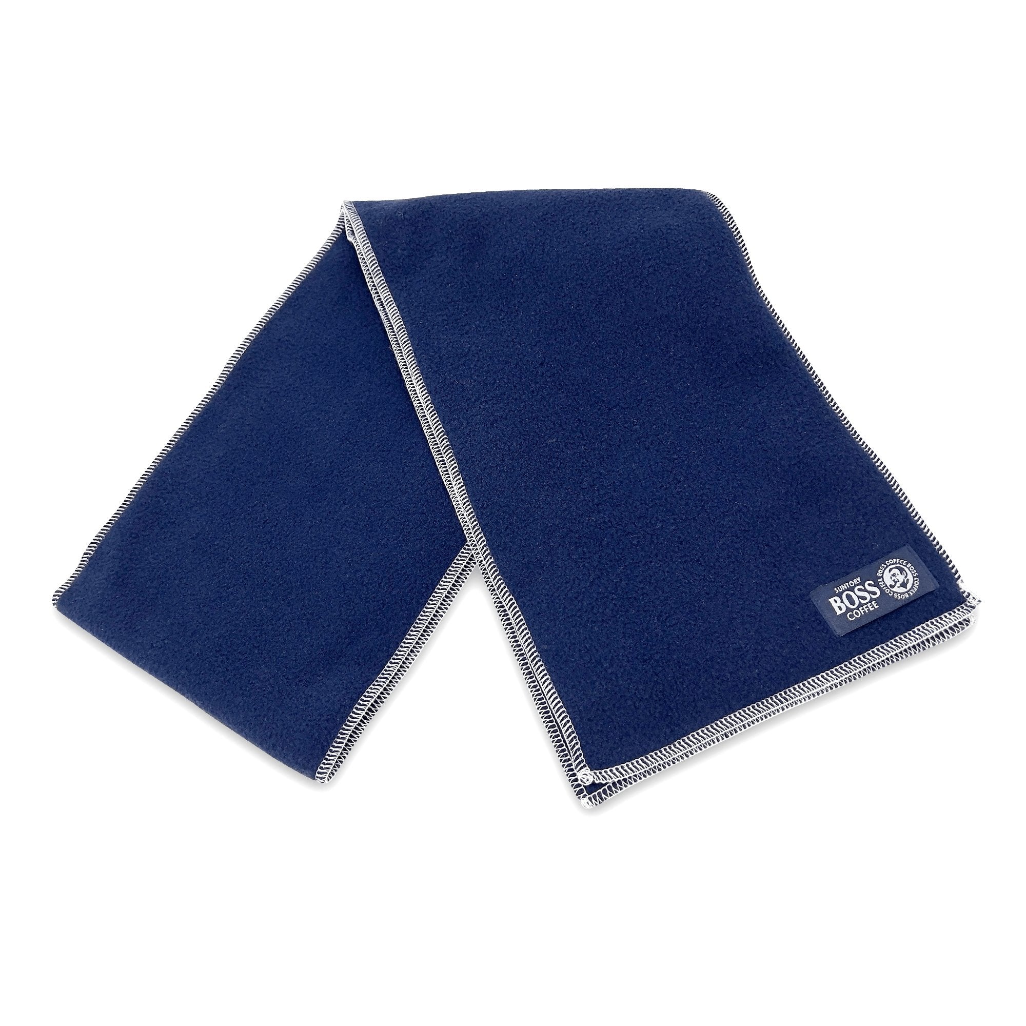New Limited Edition Japan Fleece Suntory Boss Coffee Scarf Blue - Sugoi JDM