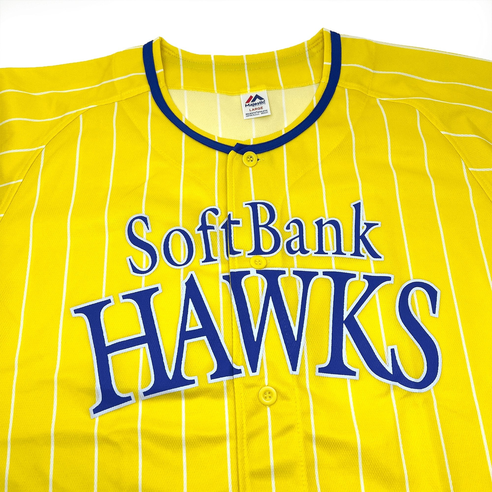 New NPB Japan Fukuoka Softbank Hawks Baseball Jersey 2020 Yellow - Sugoi JDM