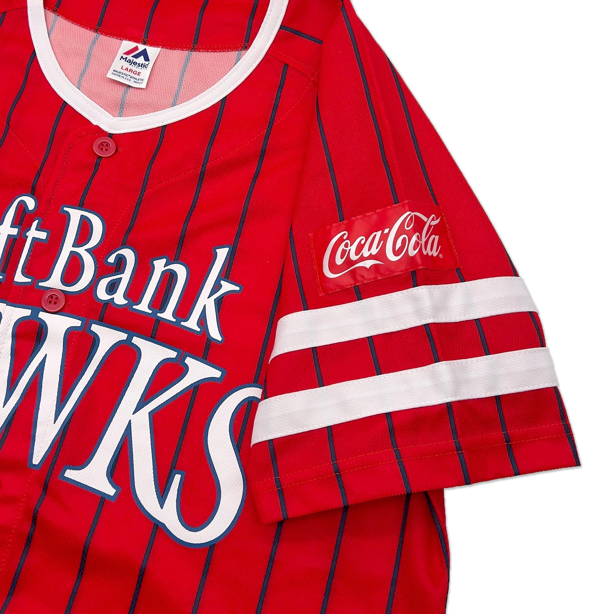 New NPB Majestic Japan Fukuoka Softbank Hawks Baseball Jersey 2021 Red - Sugoi JDM