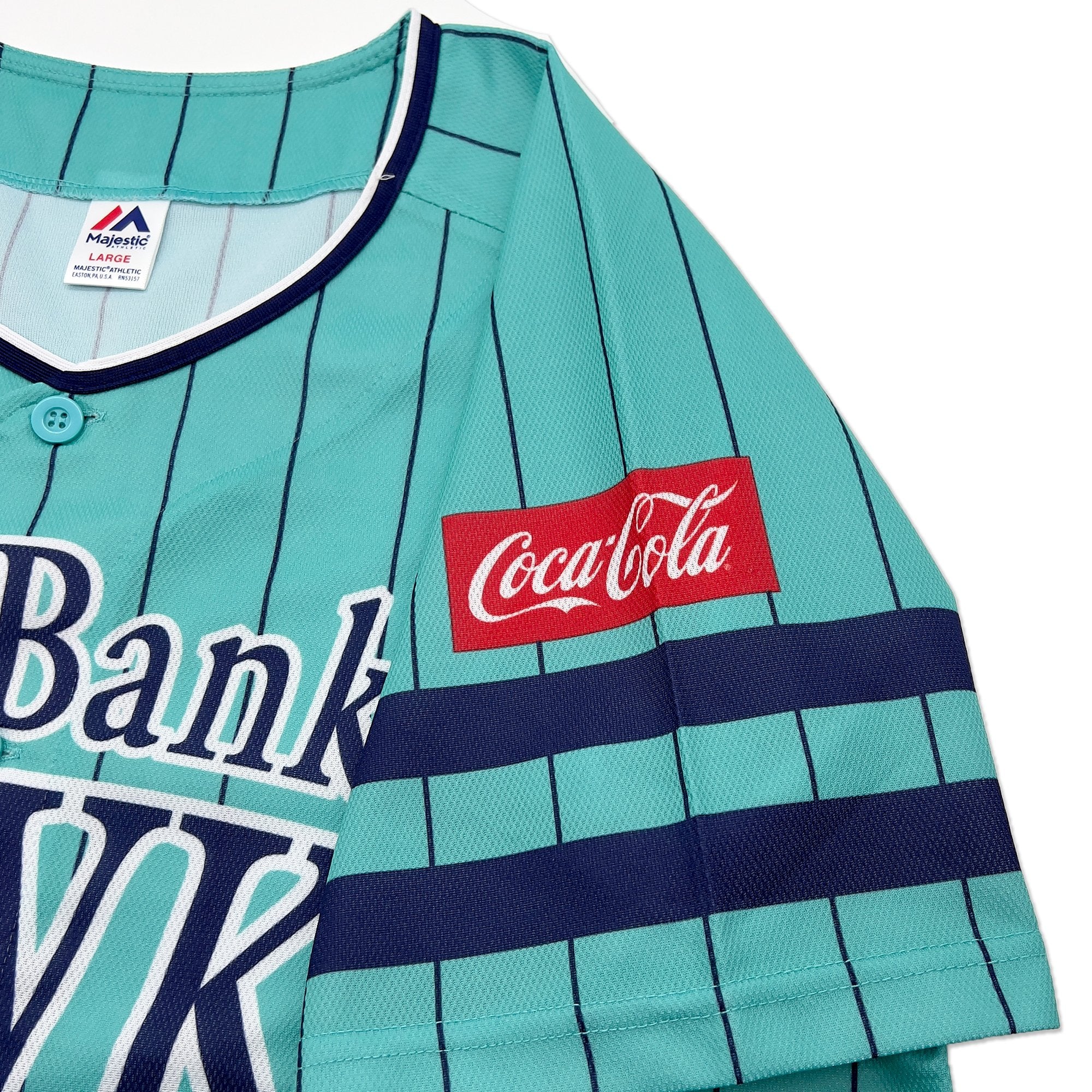 New NPB Majestic Japan Fukuoka Softbank Hawks Baseball Jersey 2023 Blue - Sugoi JDM