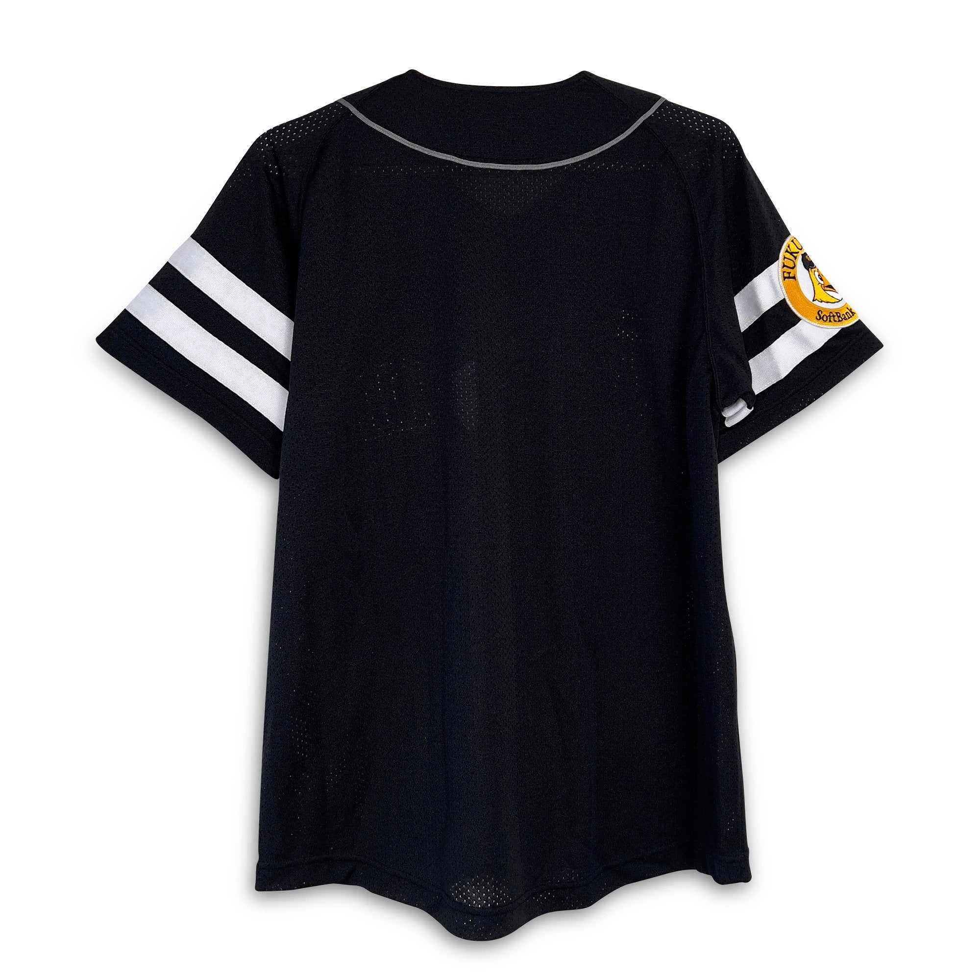 New Official Mizuno Retro NPB Japan Softbank Hawks Baseball Jersey Black - Sugoi JDM